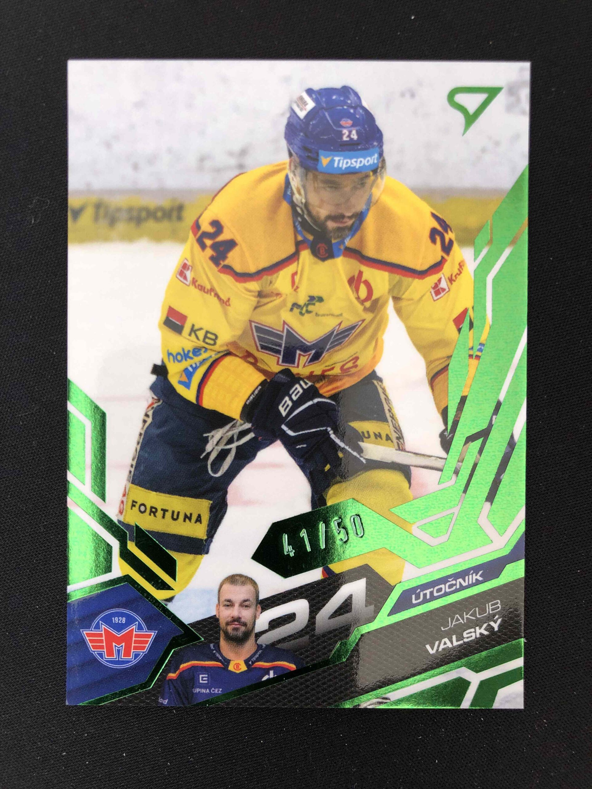 2025/2026 Sportzoo Play Off Base Update Emerald Green 390 Jakub Valský Paralel 41/50