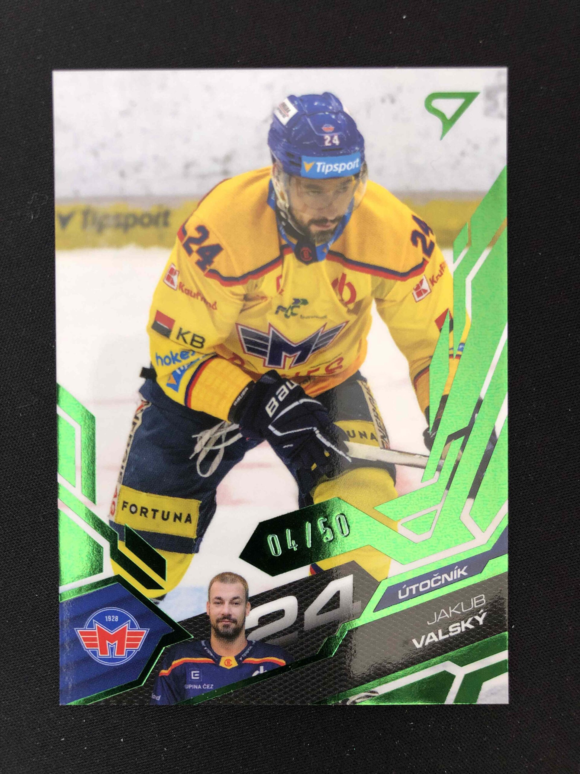 2025/2026 Sportzoo Play Off Base Update Emerald Green 390 Jakub Valský Paralel 04/50