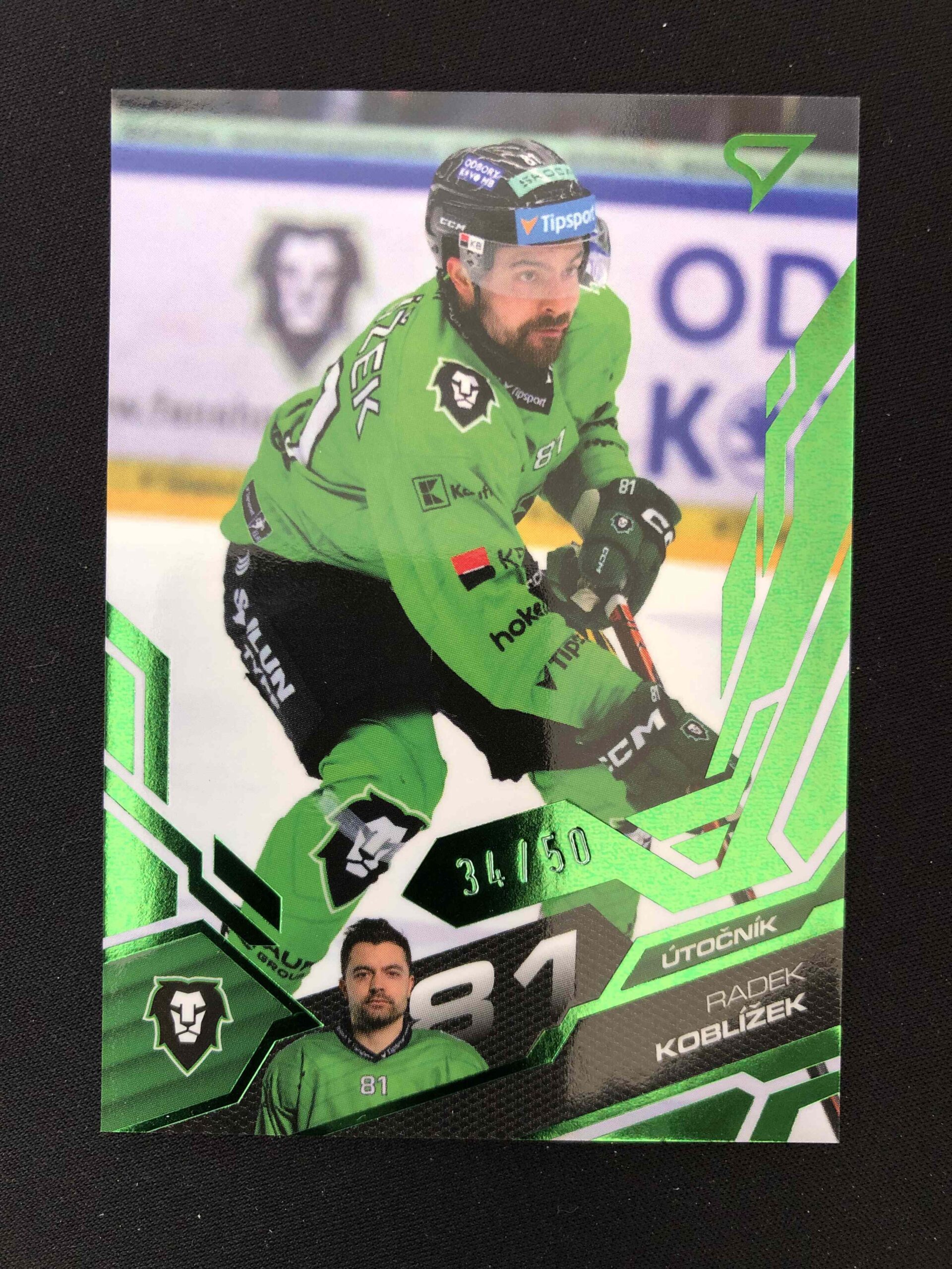2025/2026 Sportzoo Play Off Base Update Emerald Green 394 Radek Koblížek Paralel 34/50