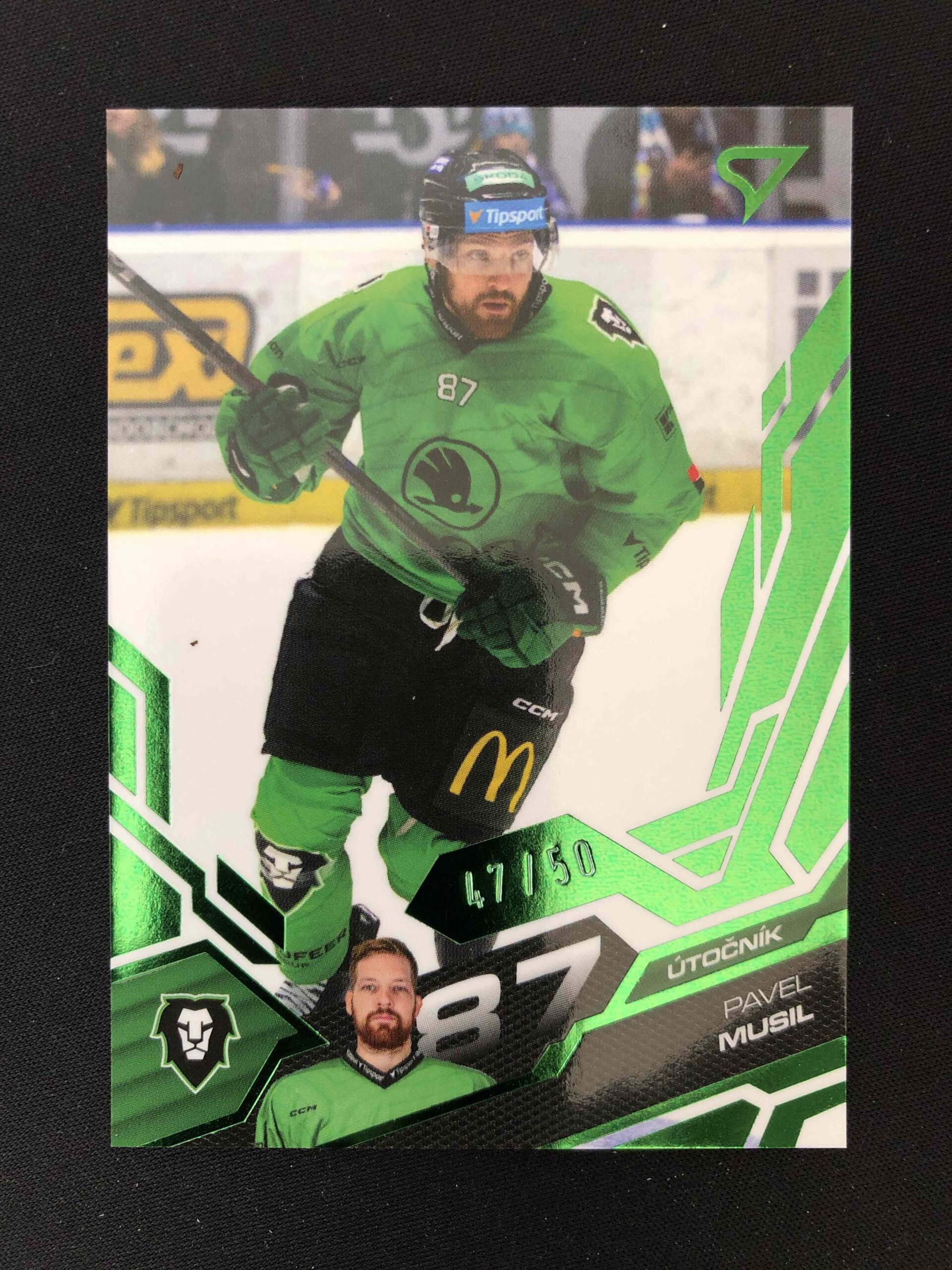 2025/2026 Sportzoo Play Off Base Update Emerald Green 395 Pavel Musil Paralel 47/50