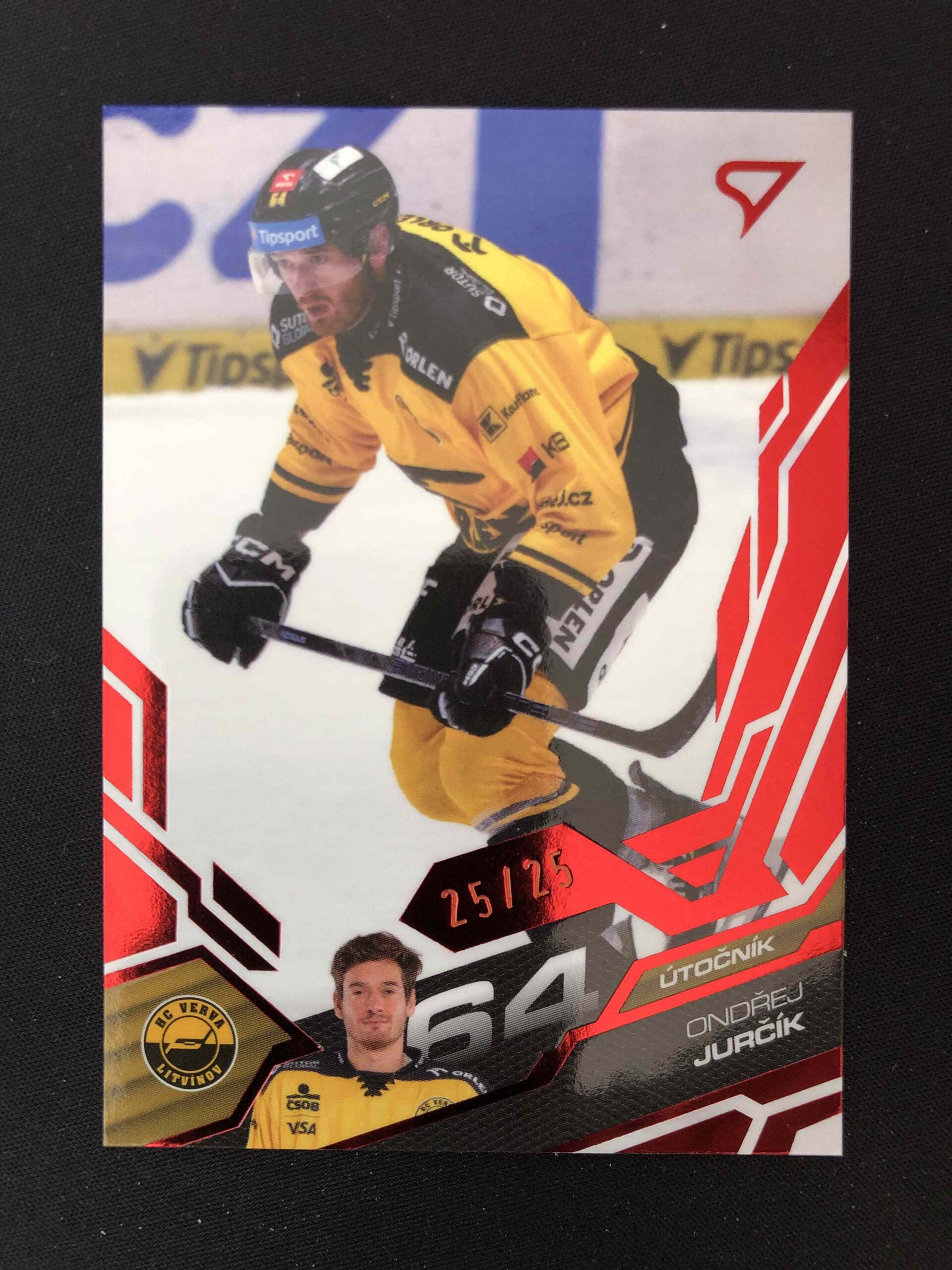 2025/2026 Sportzoo Serie 1 Ruby Red 158 Ondřej Jurčík Paralel 25/25