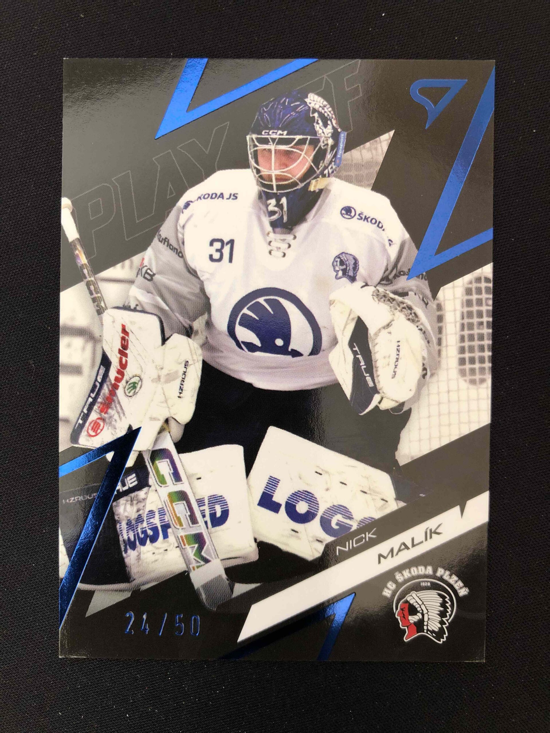 2025/2026 Sportzoo Play Off Azure Blue 43 Nick Malík Paralel 24/50
