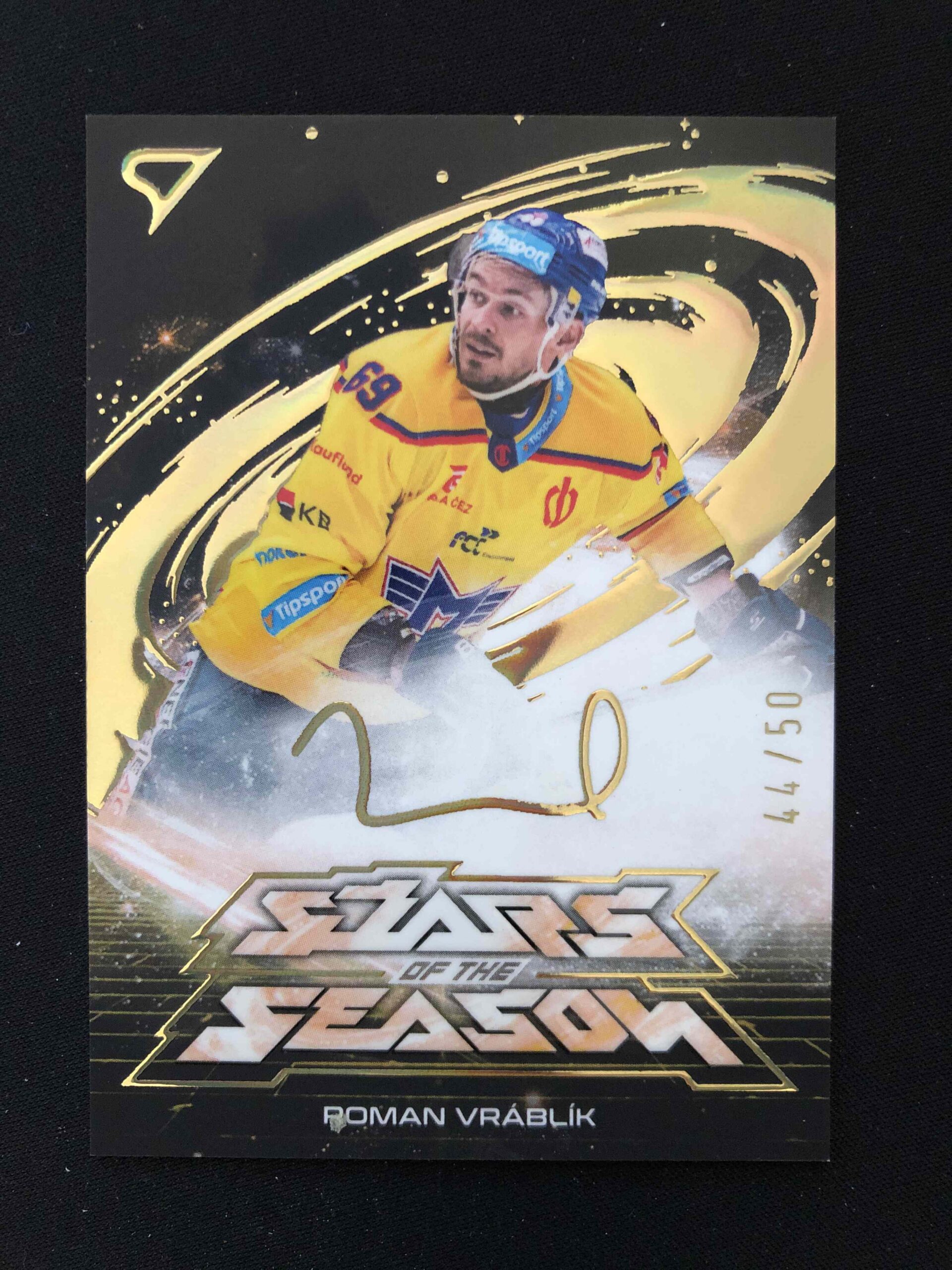 2025/2026 Sportzoo Play Off Stars of the Season Golden Script SS-17 Roman Vráblík Inzert 44/50
