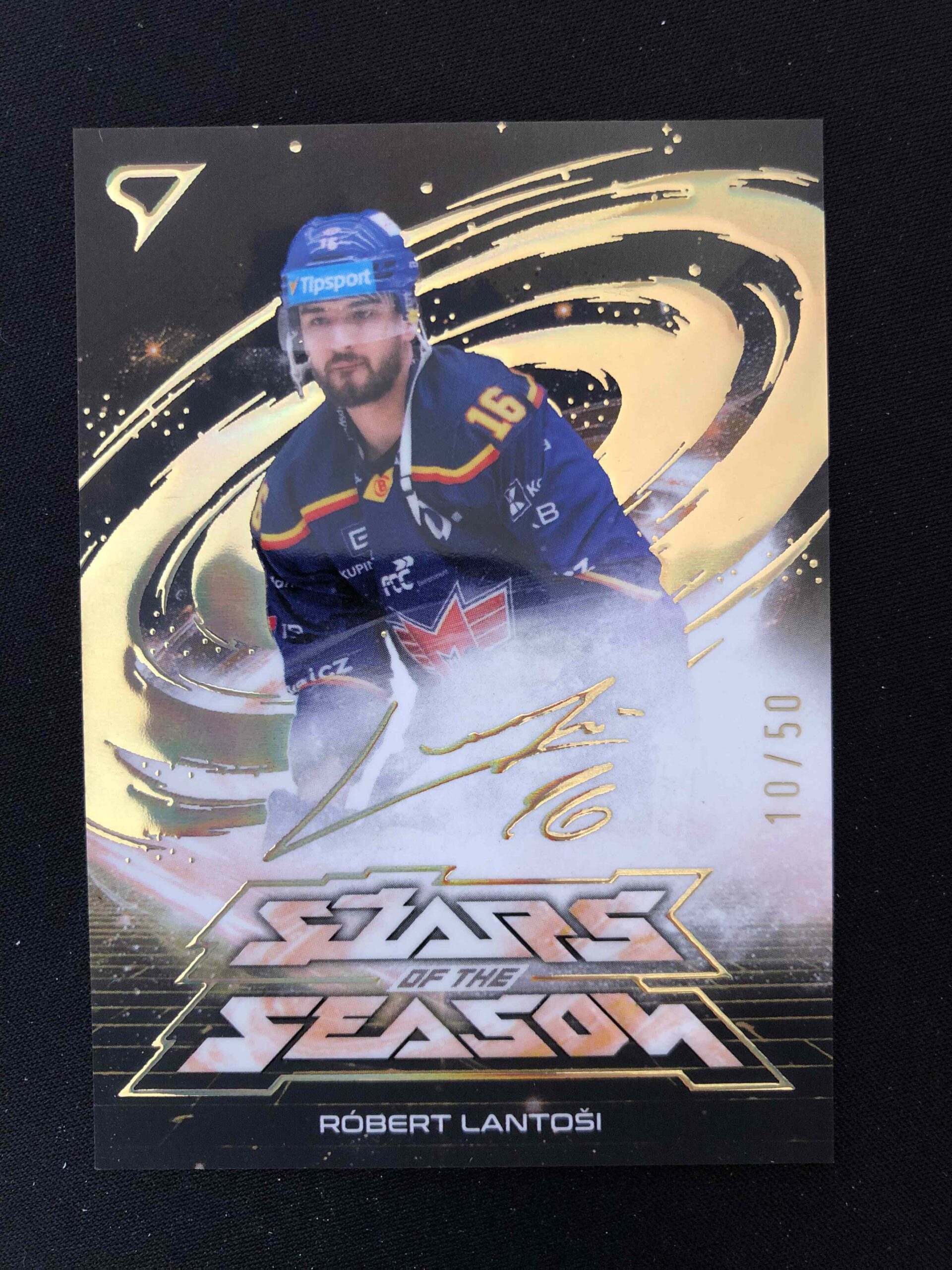 2025/2026 Sportzoo Play Off Stars of the Season Golden Script SS-18 Róbert Lantoši Inzert 10/50
