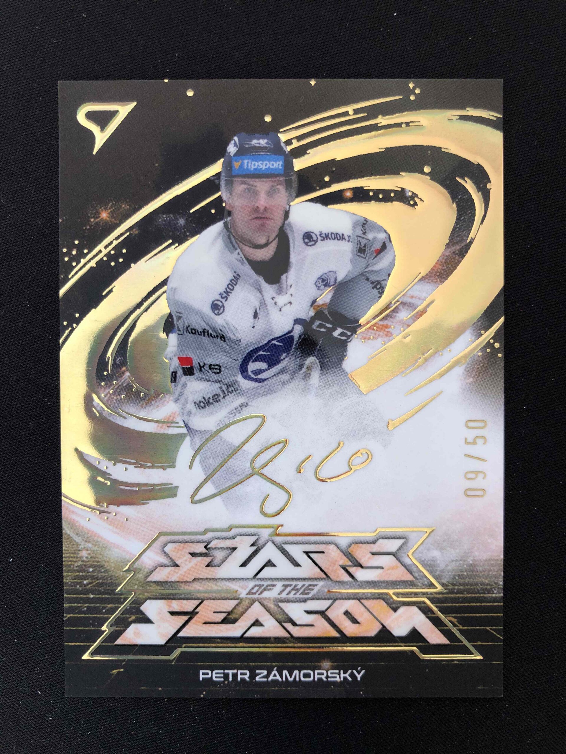 2025/2026 Sportzoo Play Off Stars of the Season Golden Script SS-29 Petr Zámorský Inzert 09/50