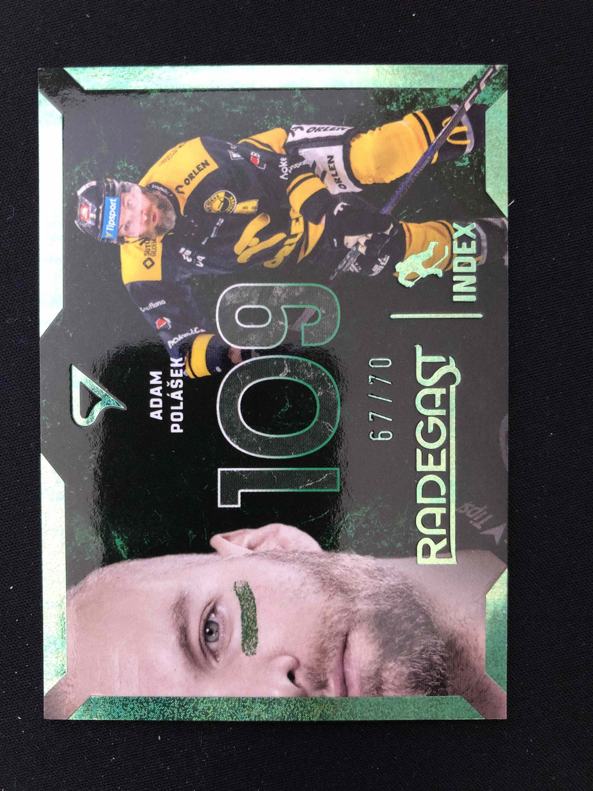 2025/2026 Sportzoo Play Off Radegast Index Shimmer Green RI-12 Adam Polášek Inzert 67/70