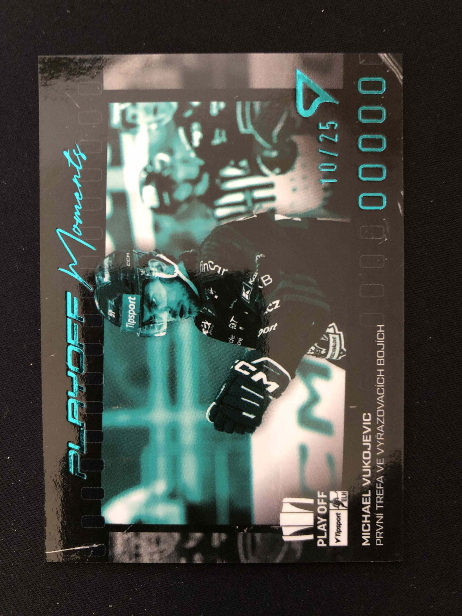 2025/2026 Sportzoo Play Off Play Off Moments Turquoise Blue PM-09 Michael Vukojevic Inzert 10/25