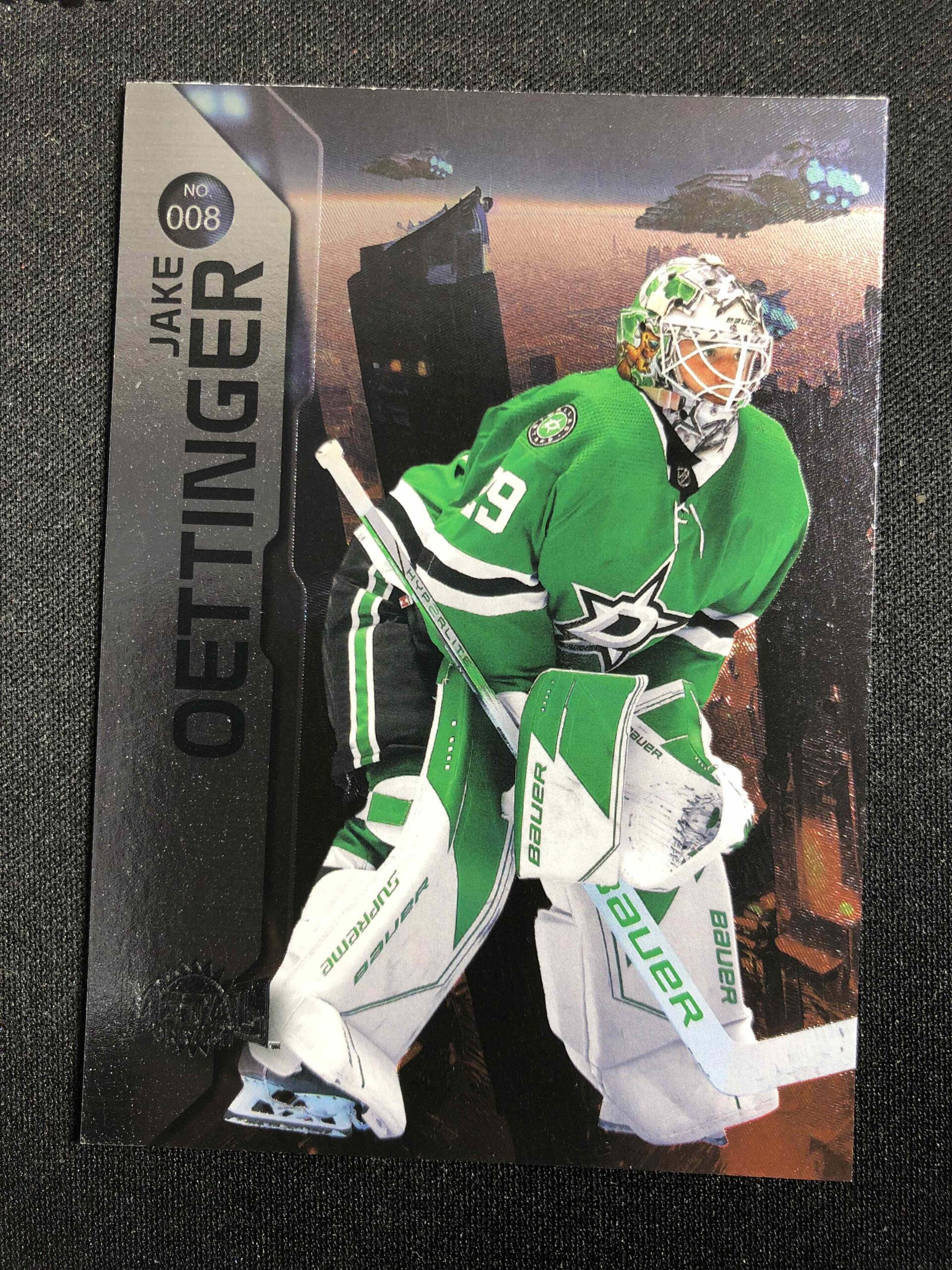 2023/2024 Upper Deck Skybox Metal Universe Base 8 Jake Oettinger
