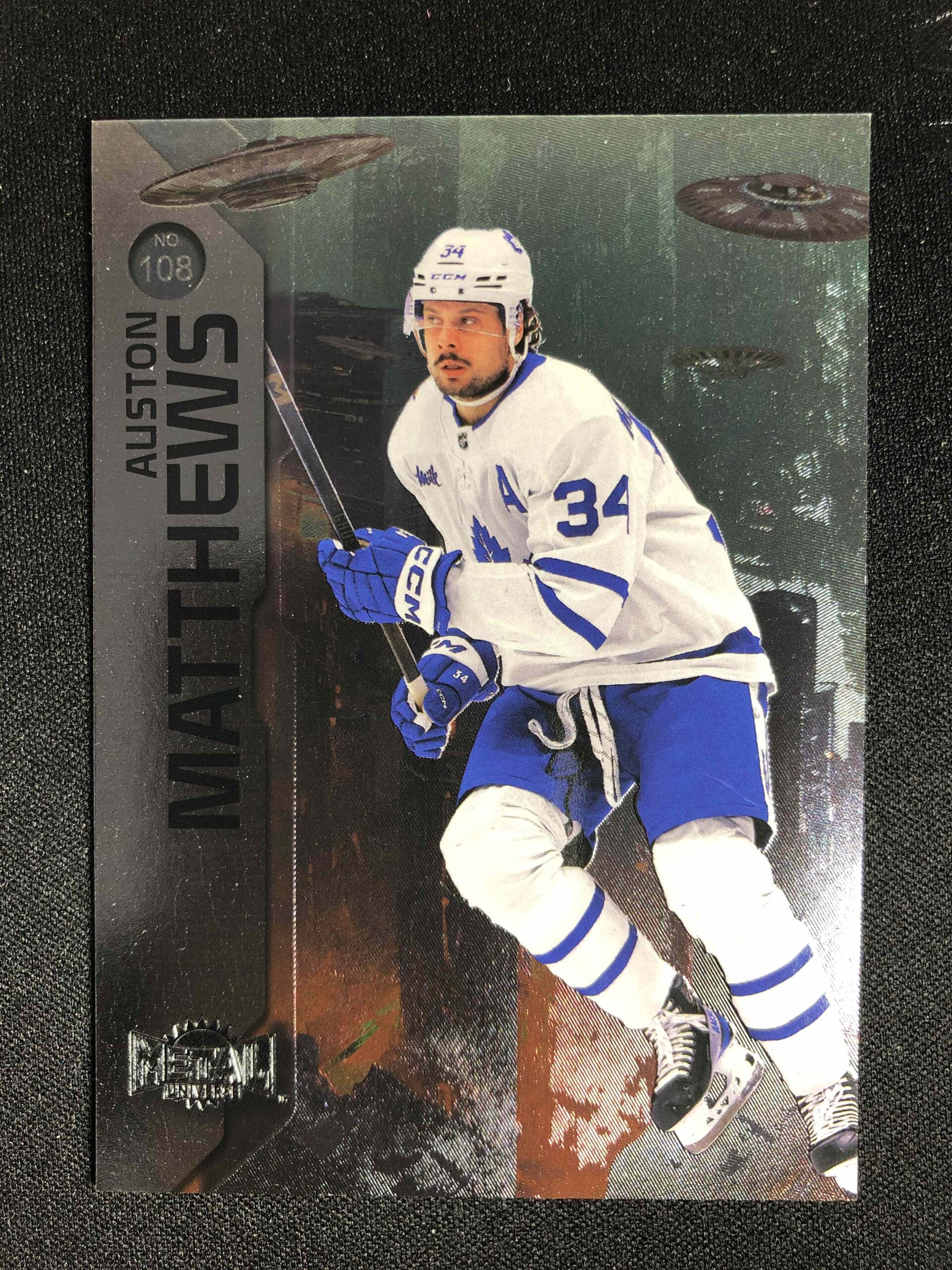 2023/2024 Upper Deck Skybox Metal Universe Base 108 Auston Matthews