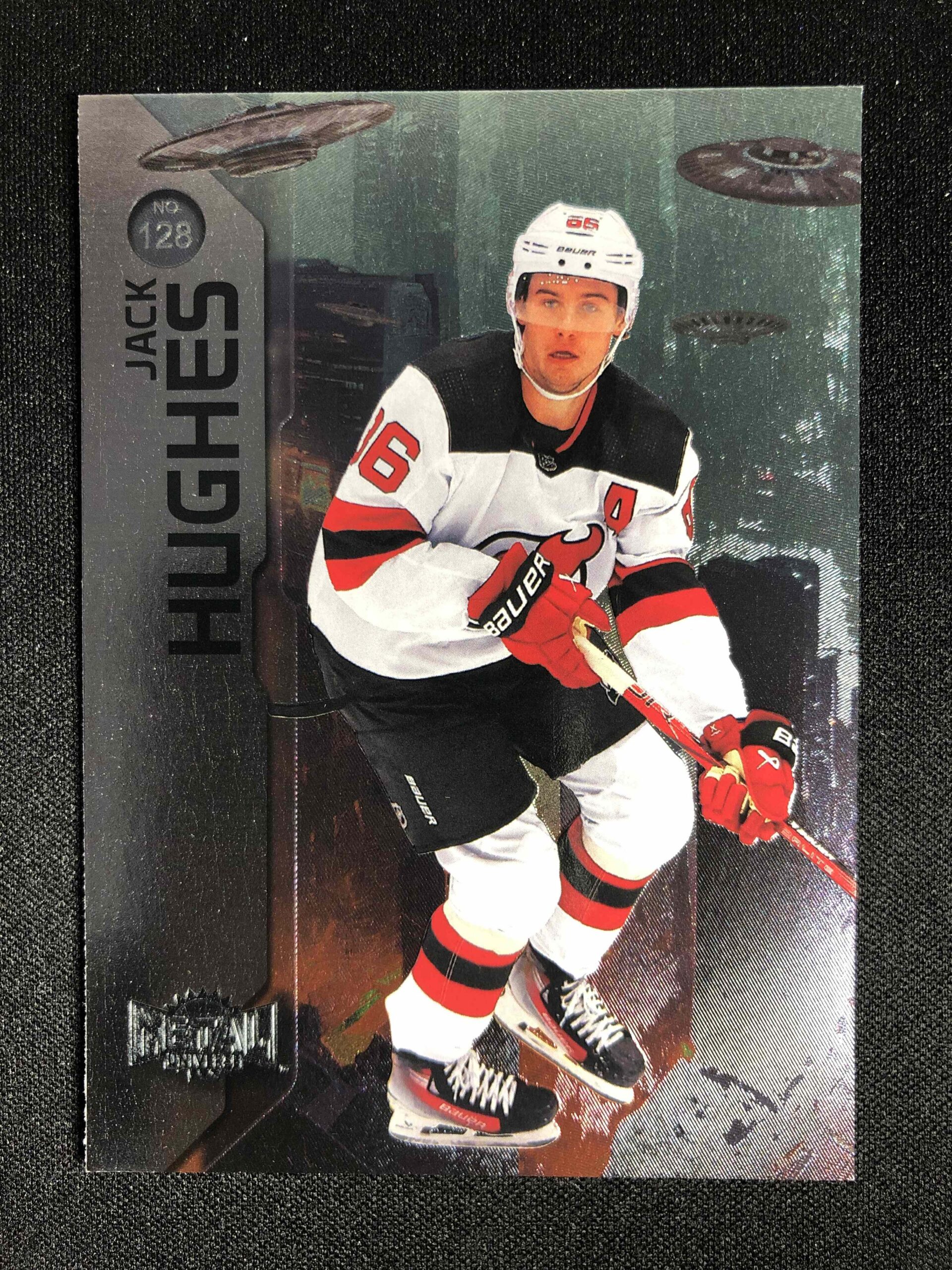 2023/2024 Upper Deck Skybox Metal Universe Base 128 Jack Hughes
