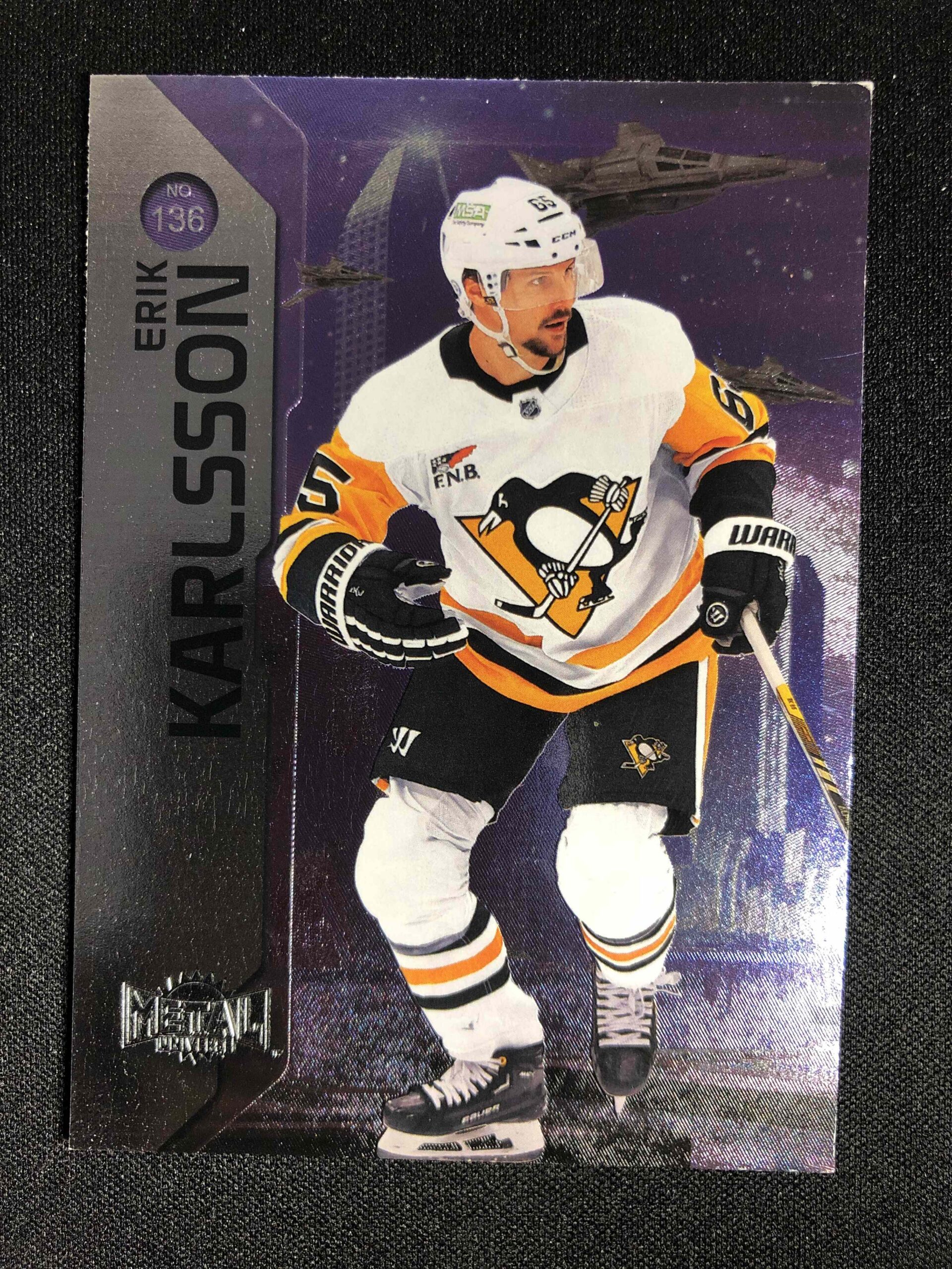 2023/2024 Upper Deck Skybox Metal Universe Base 136 Erik Karlsson