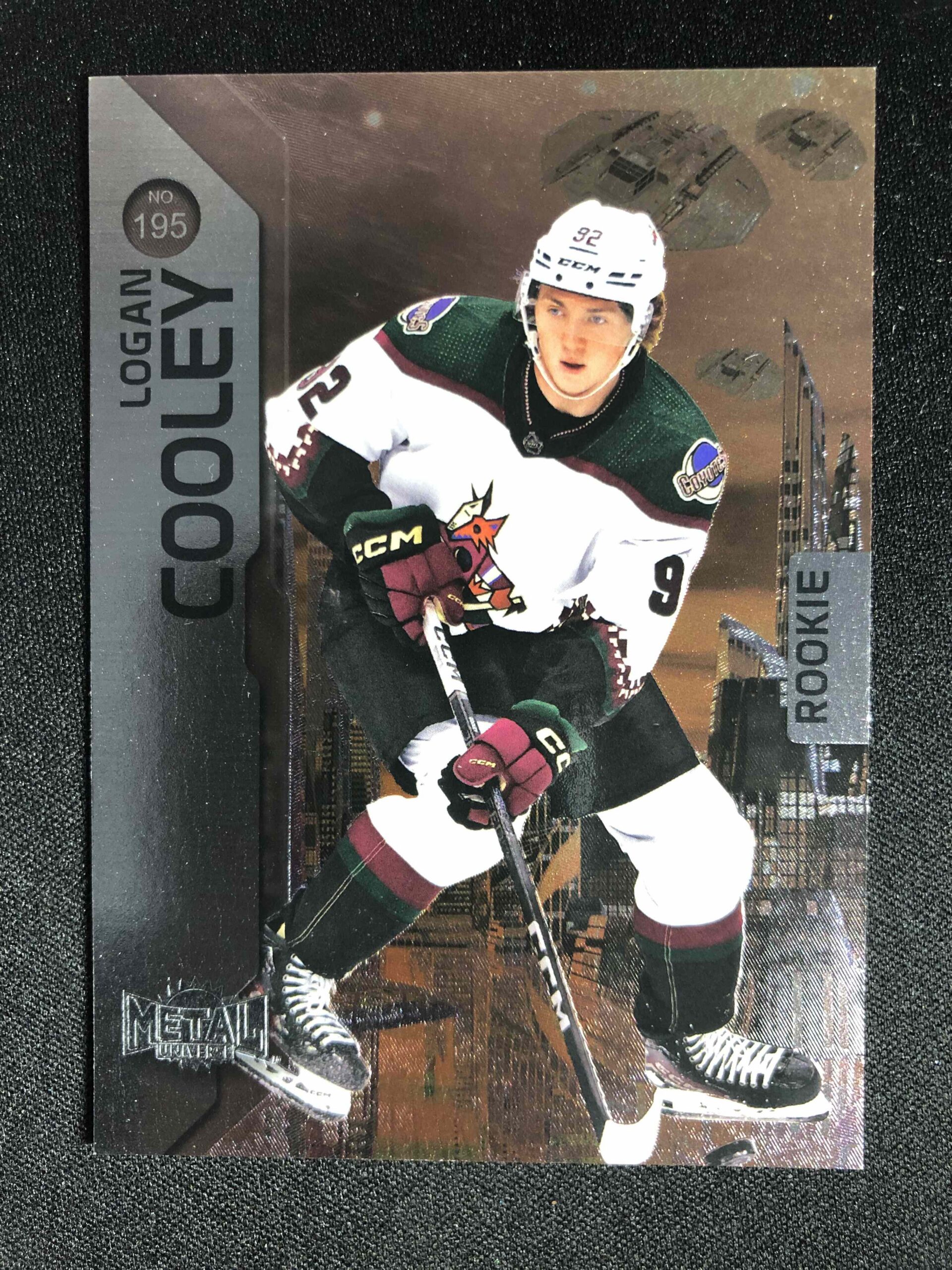 2023/2024 Upper Deck Skybox Metal Universe Base 195 Logan Cooley