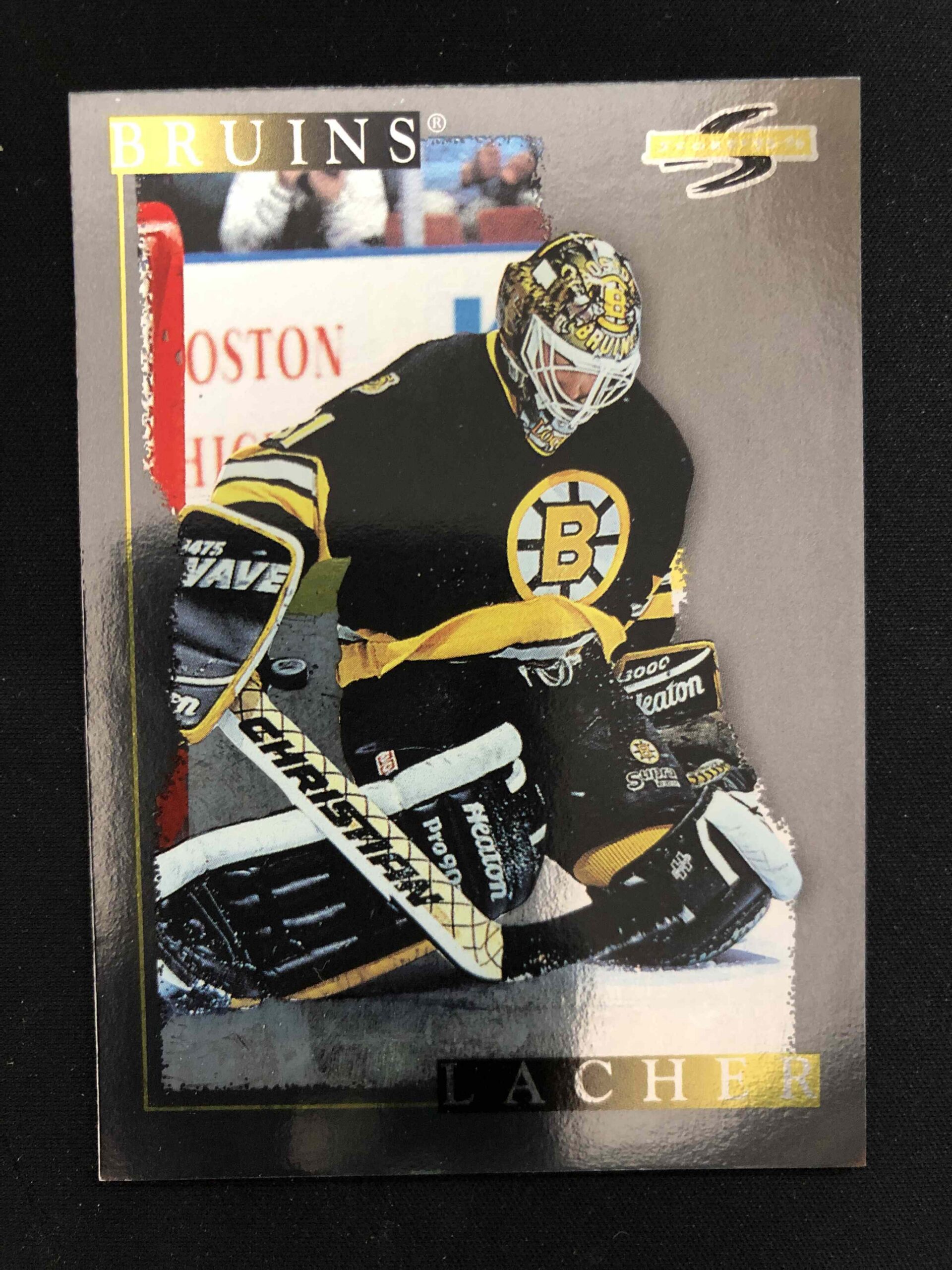 1995/1996 Pinnacle Score Black Ice 17 Blaine Lacher Paralel
