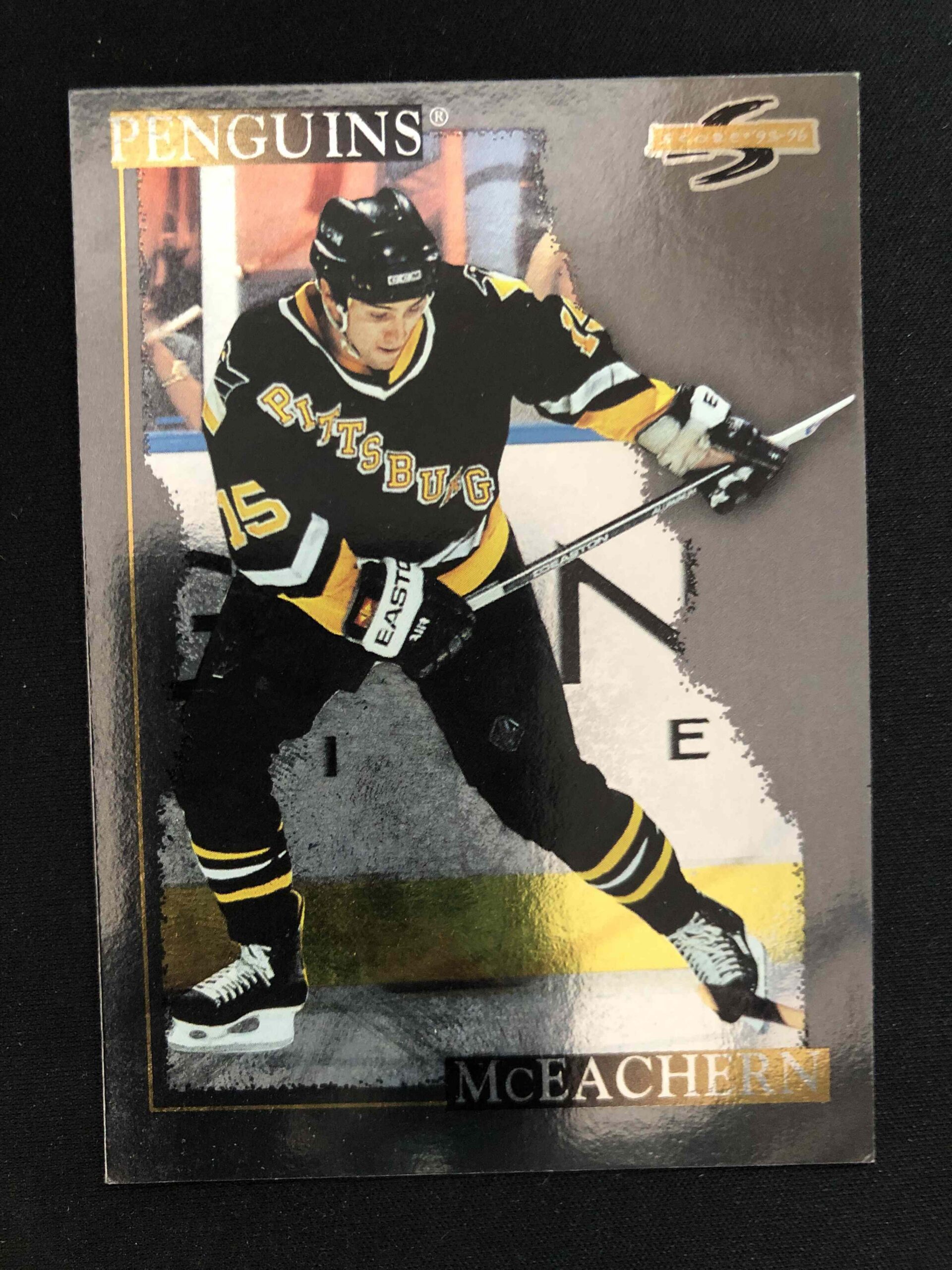 1995/1996 Pinnacle Score Black Ice 81 Shawn McEachern Paralel