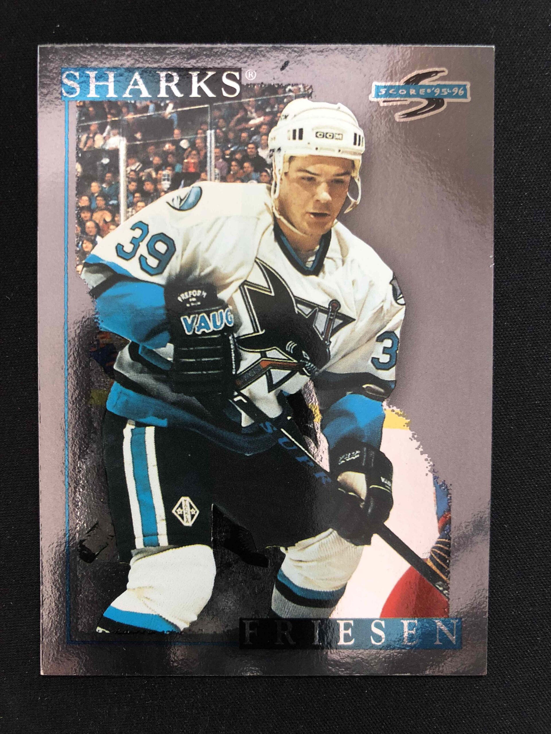 1995/1996 Pinnacle Score Black Ice 91 Jeff Friesen Paralel