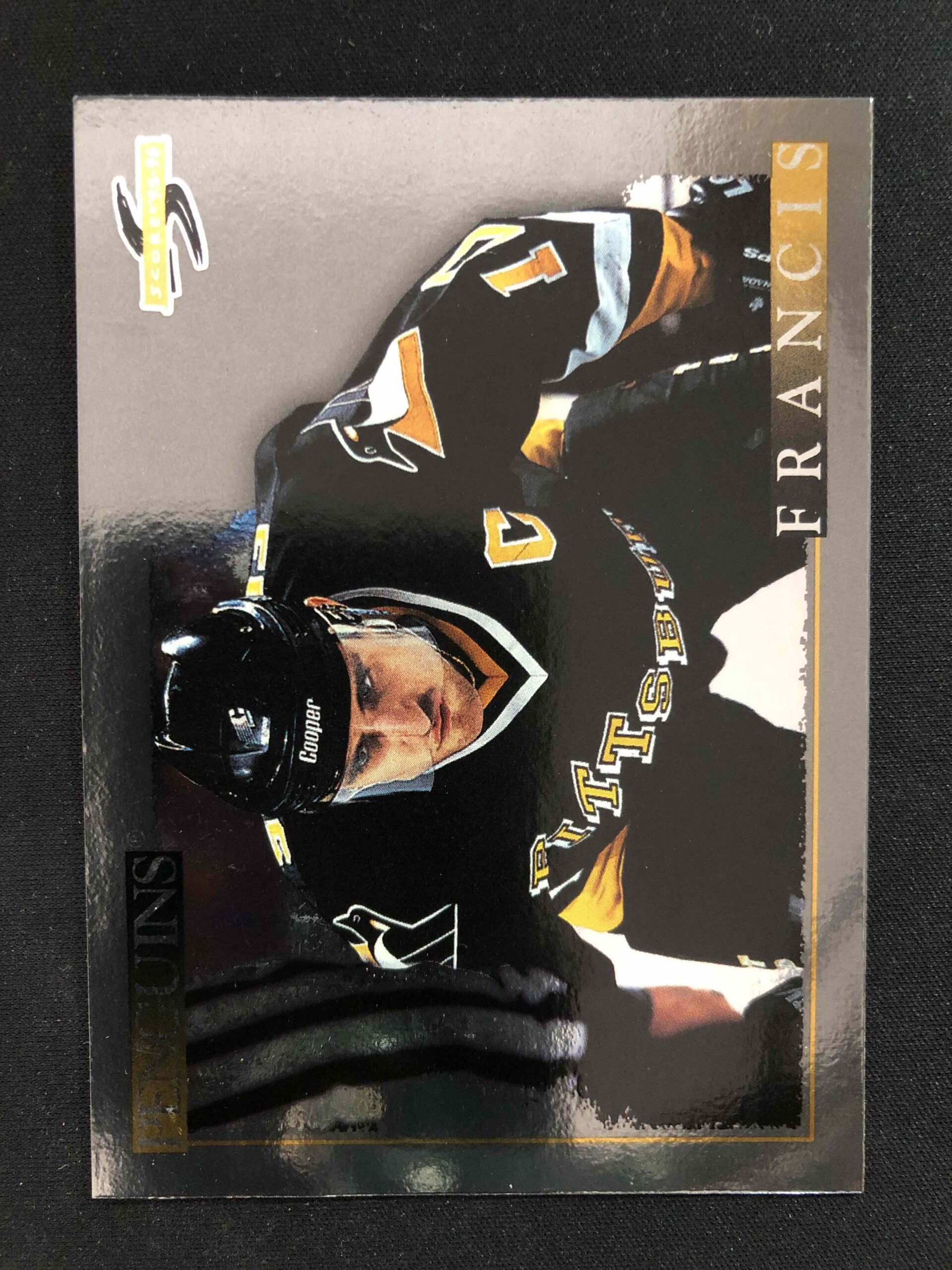 1995/1996 Pinnacle Score Black Ice 187 Ron Francis Paralel