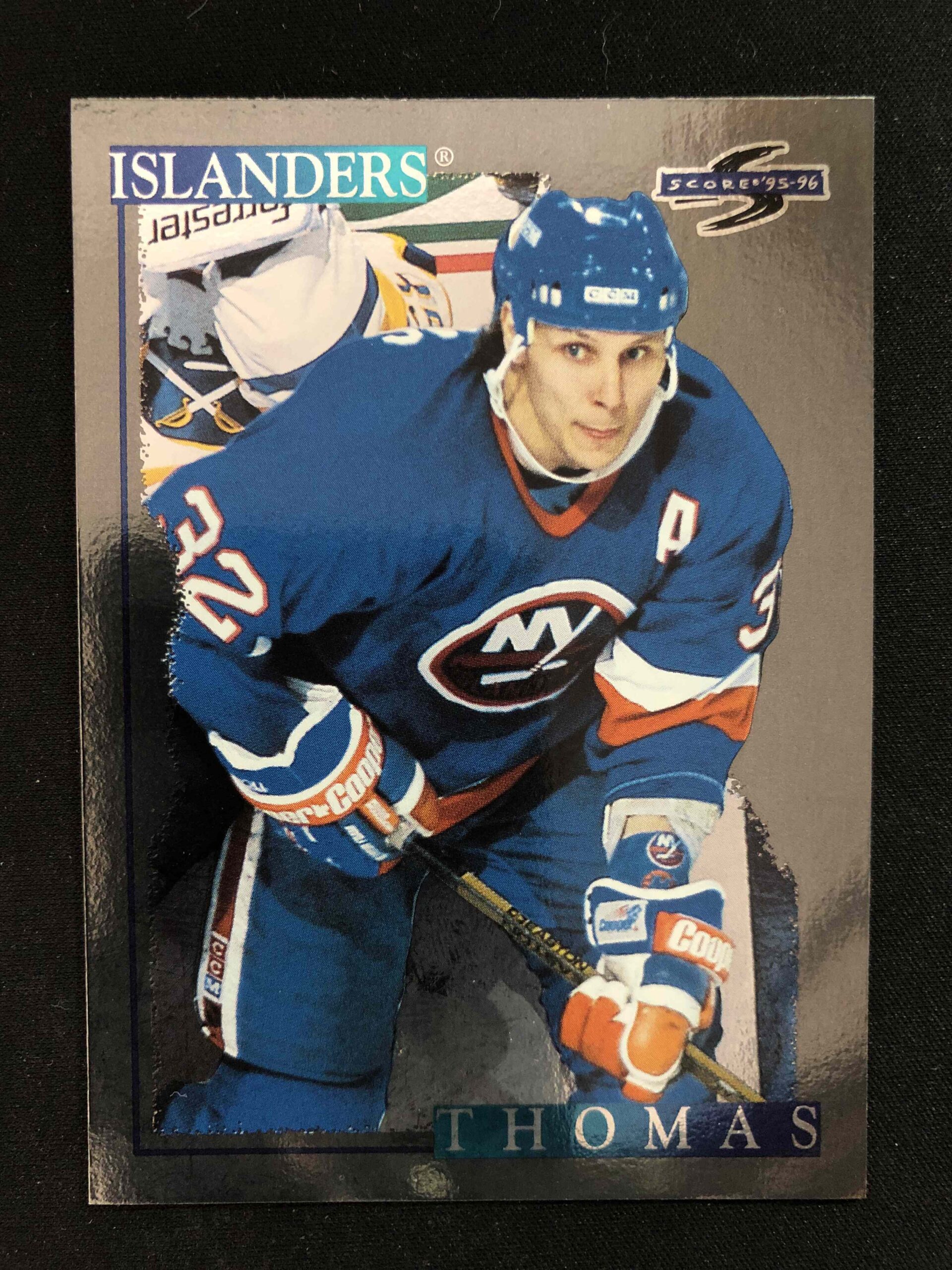 1995/1996 Pinnacle Score Black Ice 226 Steve Thomas Paralel