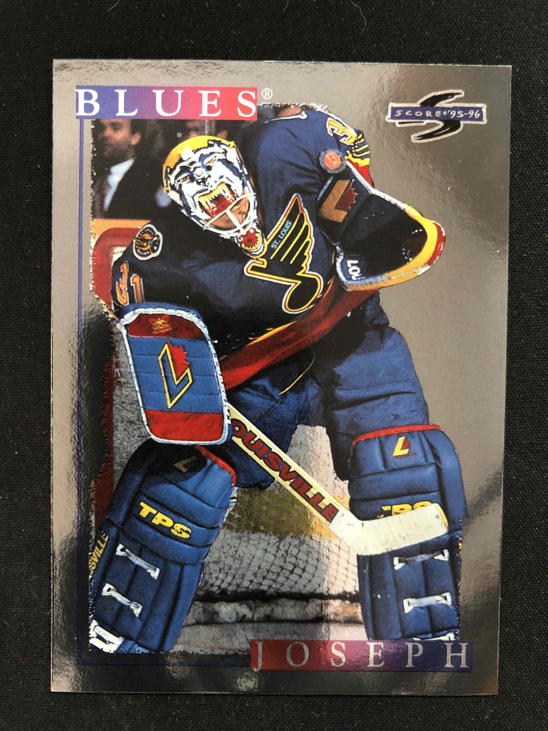 1995/1996 Pinnacle Score Black Ice 251 Curtis Joseph Paralel