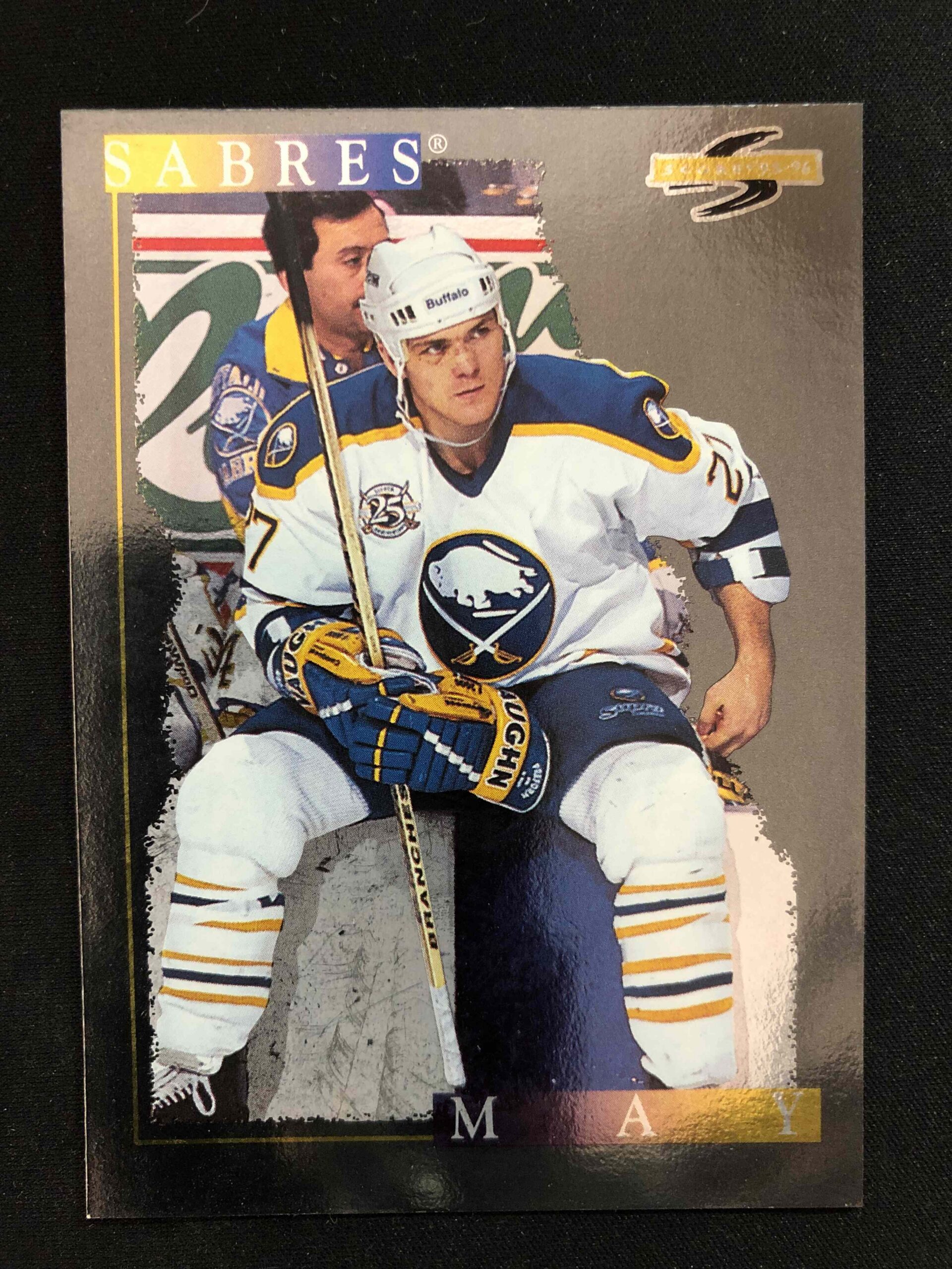 1995/1996 Pinnacle Score Black Ice 288 Brad May Paralel