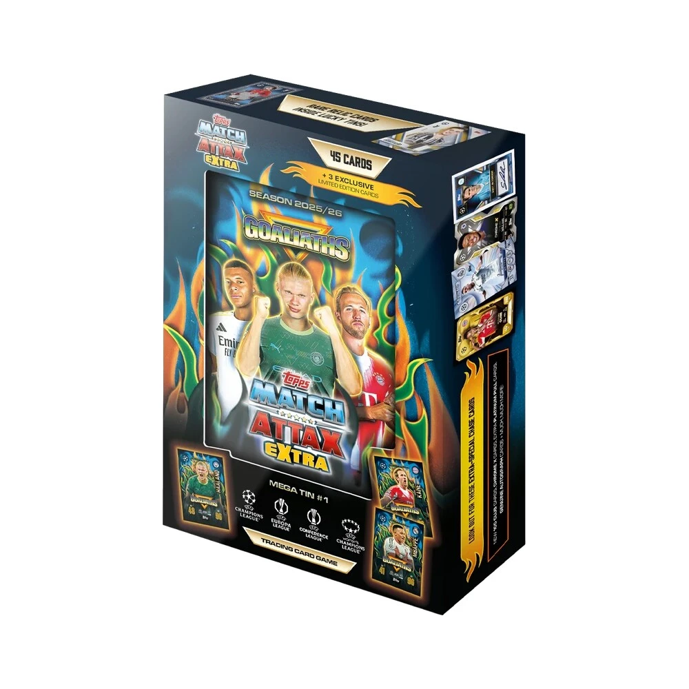2025/2026 Topps Match Attax EXTRA UEFA Club Competitions Mega Tin Goaliath