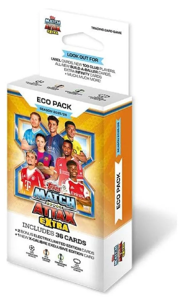 2025/2026 Topps Match Attax EXTRA UEFA Club Competitions Eco Pack