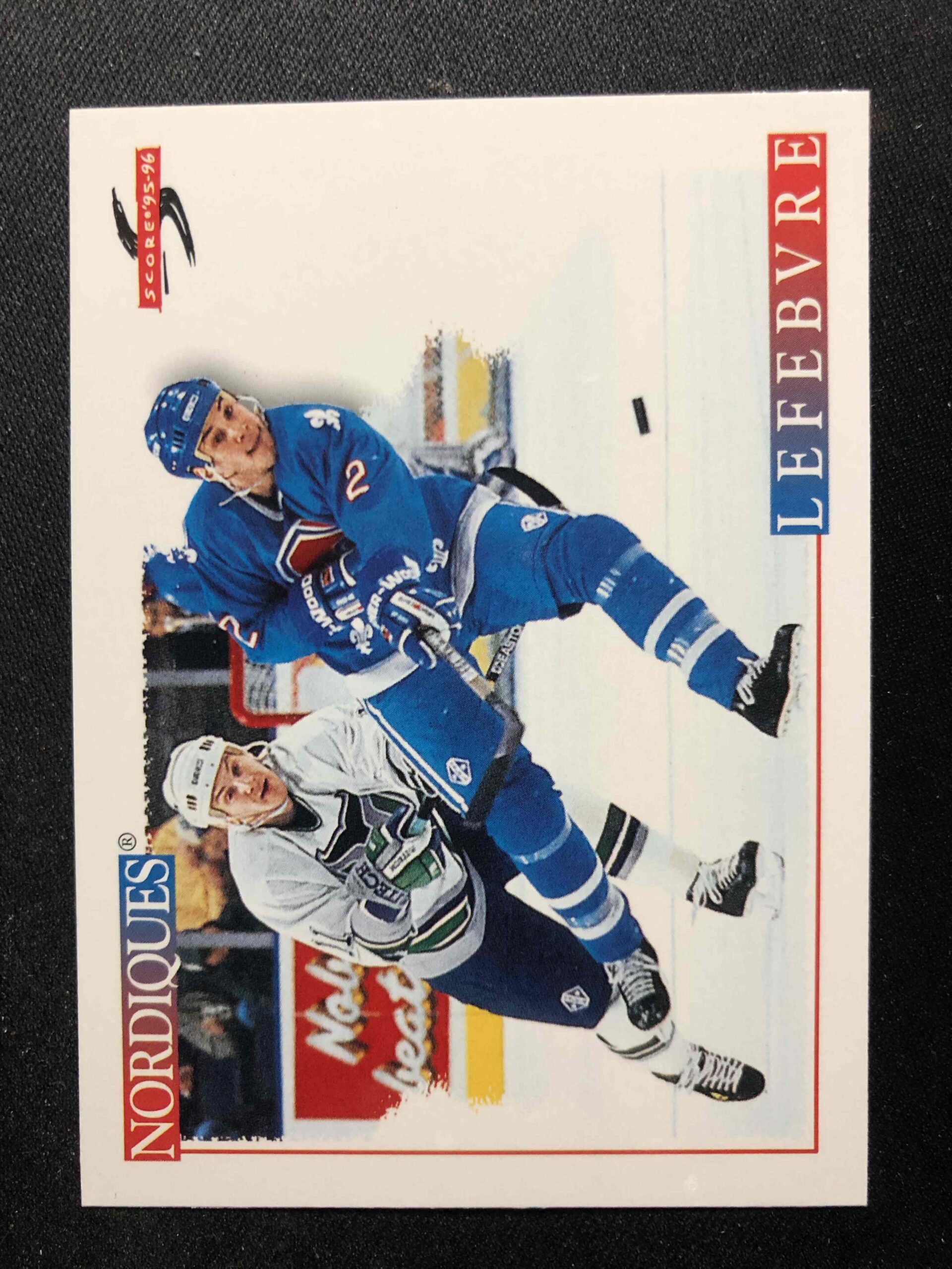 1995/1996 Pinnacle Score Base 192 Sylvain Lefebvre
