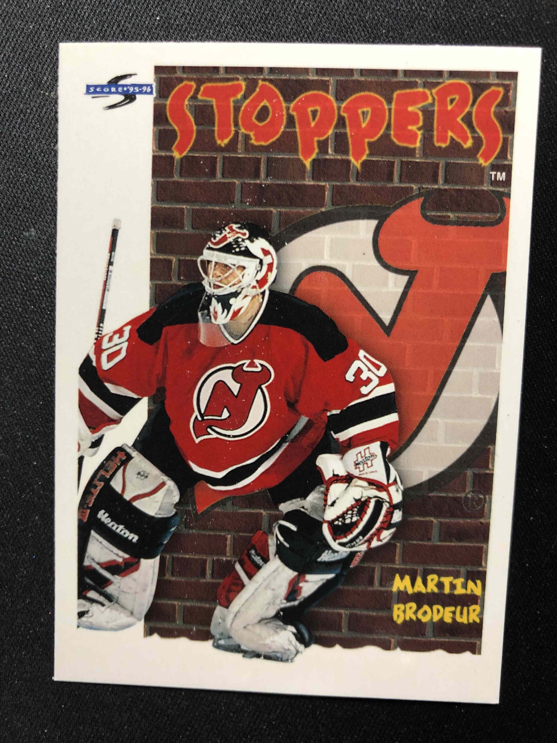 1995/1996 Pinnacle Score Base 323 Martin Brodeur