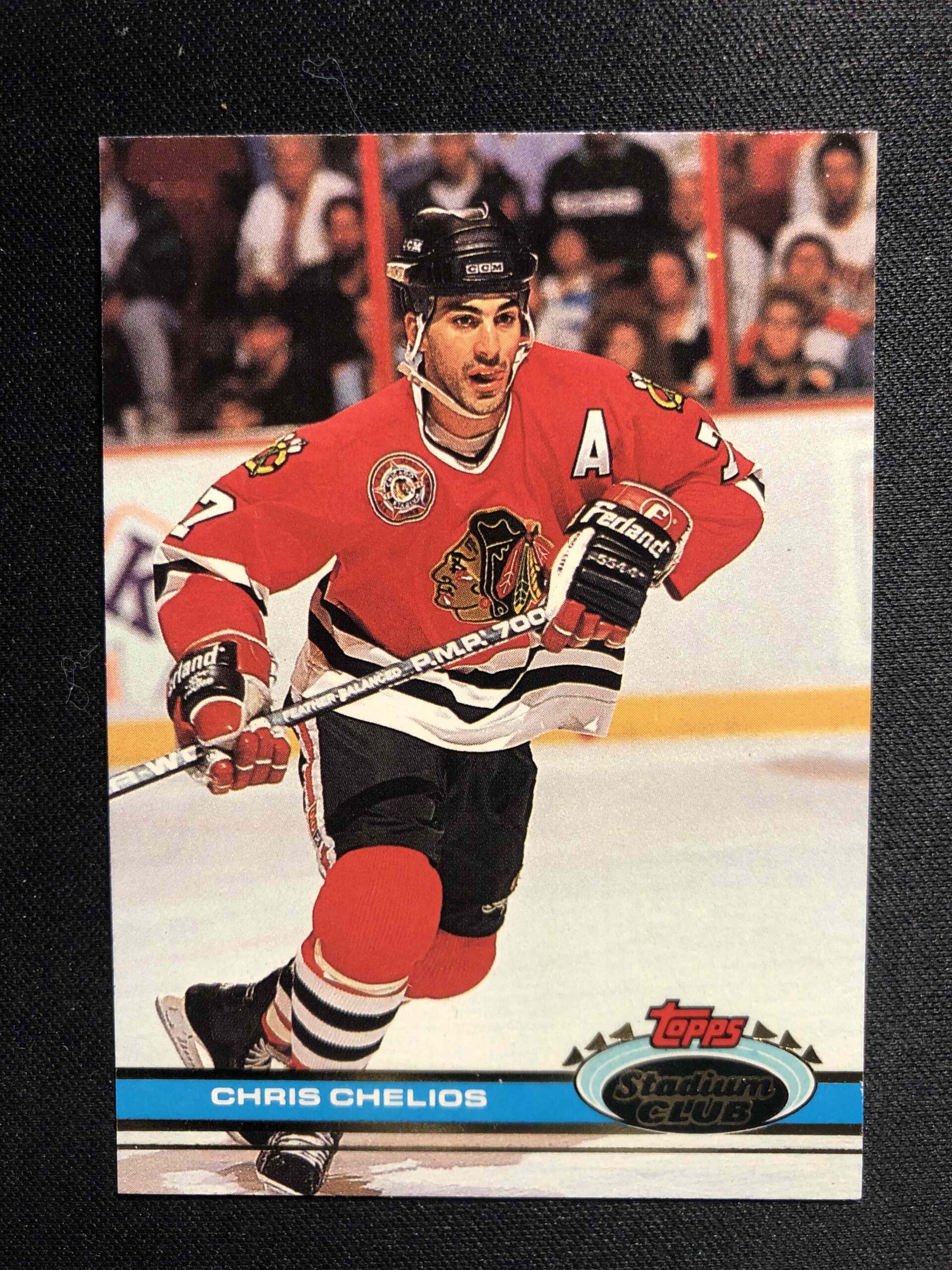 1991/1992 Topps Stadium Club Base 6 Chris Chelios