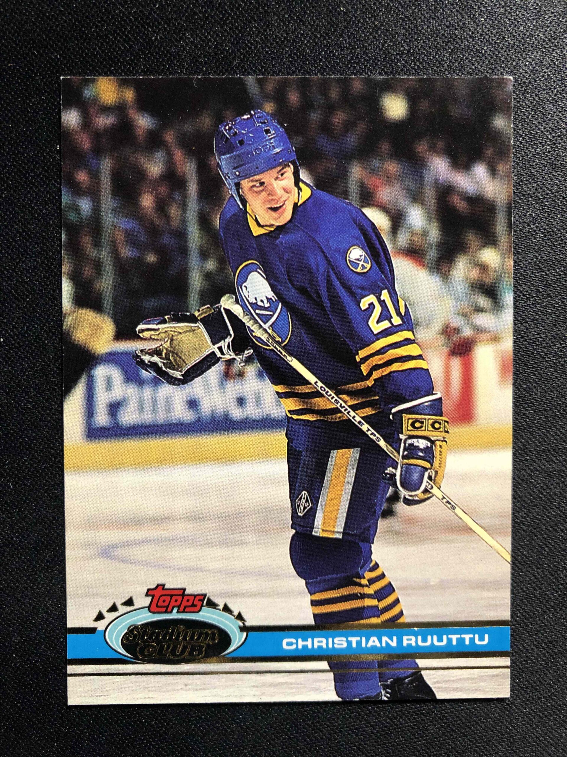 1991/1992 Topps Stadium Club Base 33 Christian Ruuttu