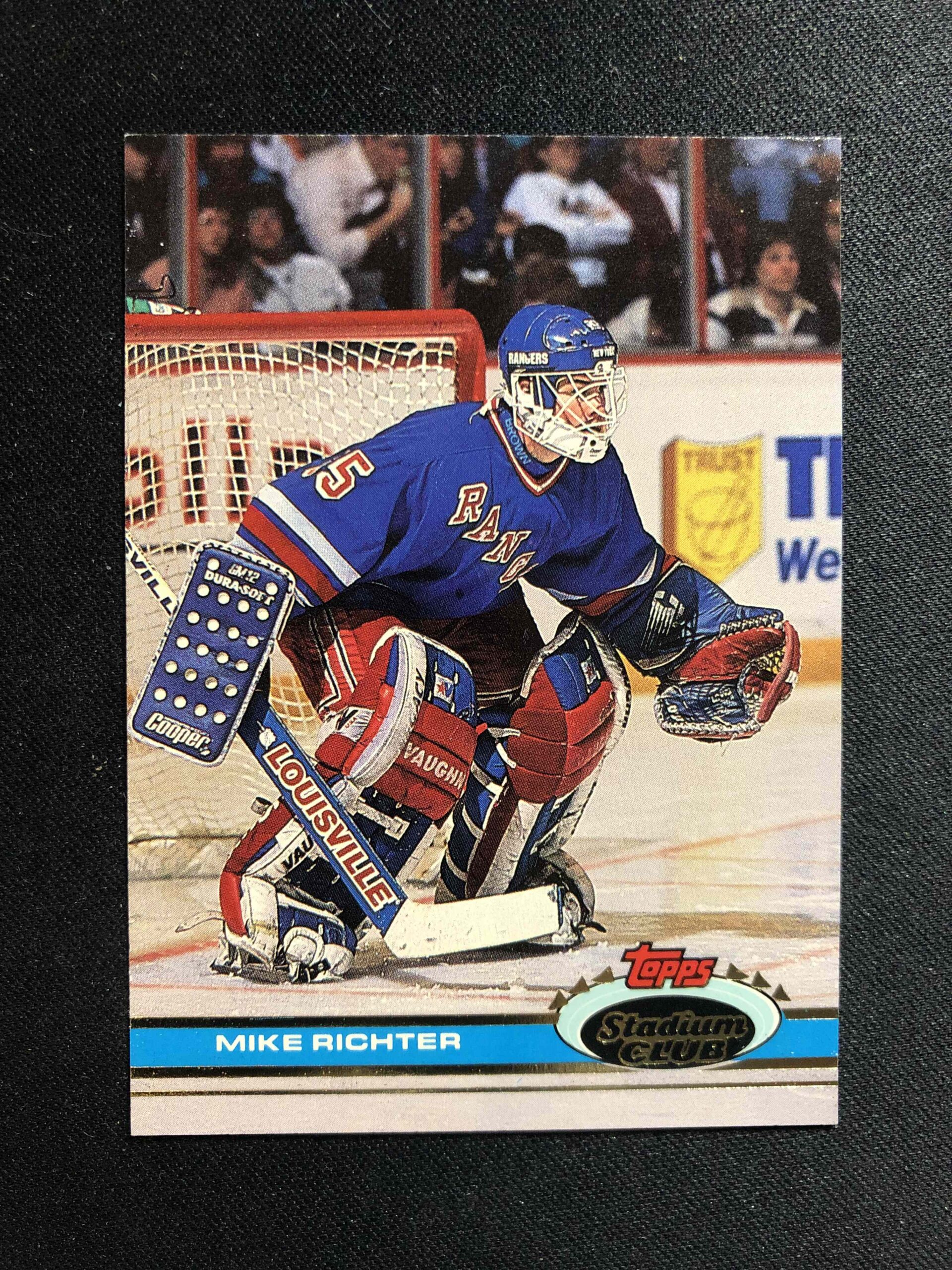 1991/1992 Topps Stadium Club Base 92 Mike Richter
