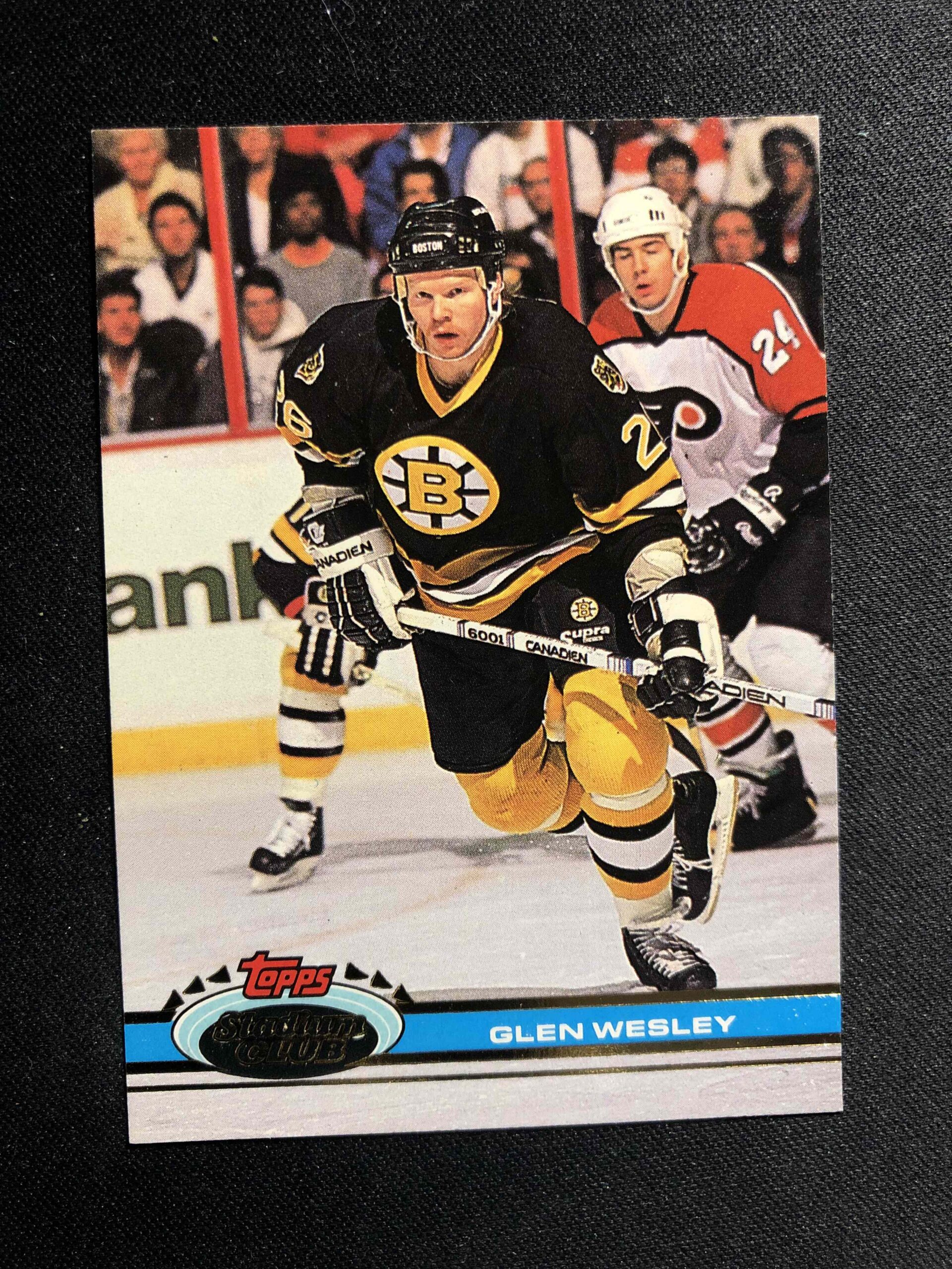 1991/1992 Topps Stadium Club Base 190 Glen Wesley