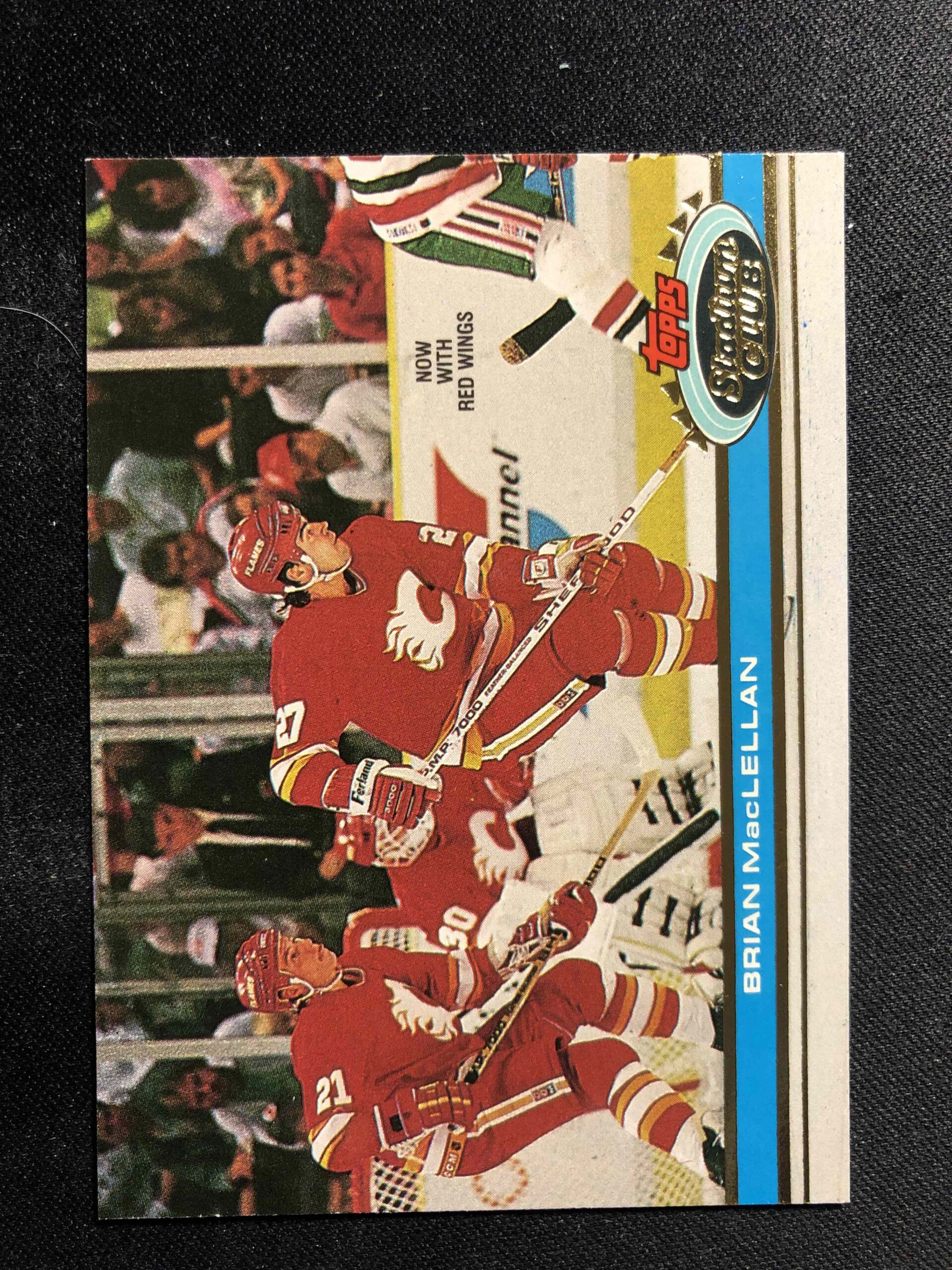 1991/1992 Topps Stadium Club Base 206 Brian MacLellan