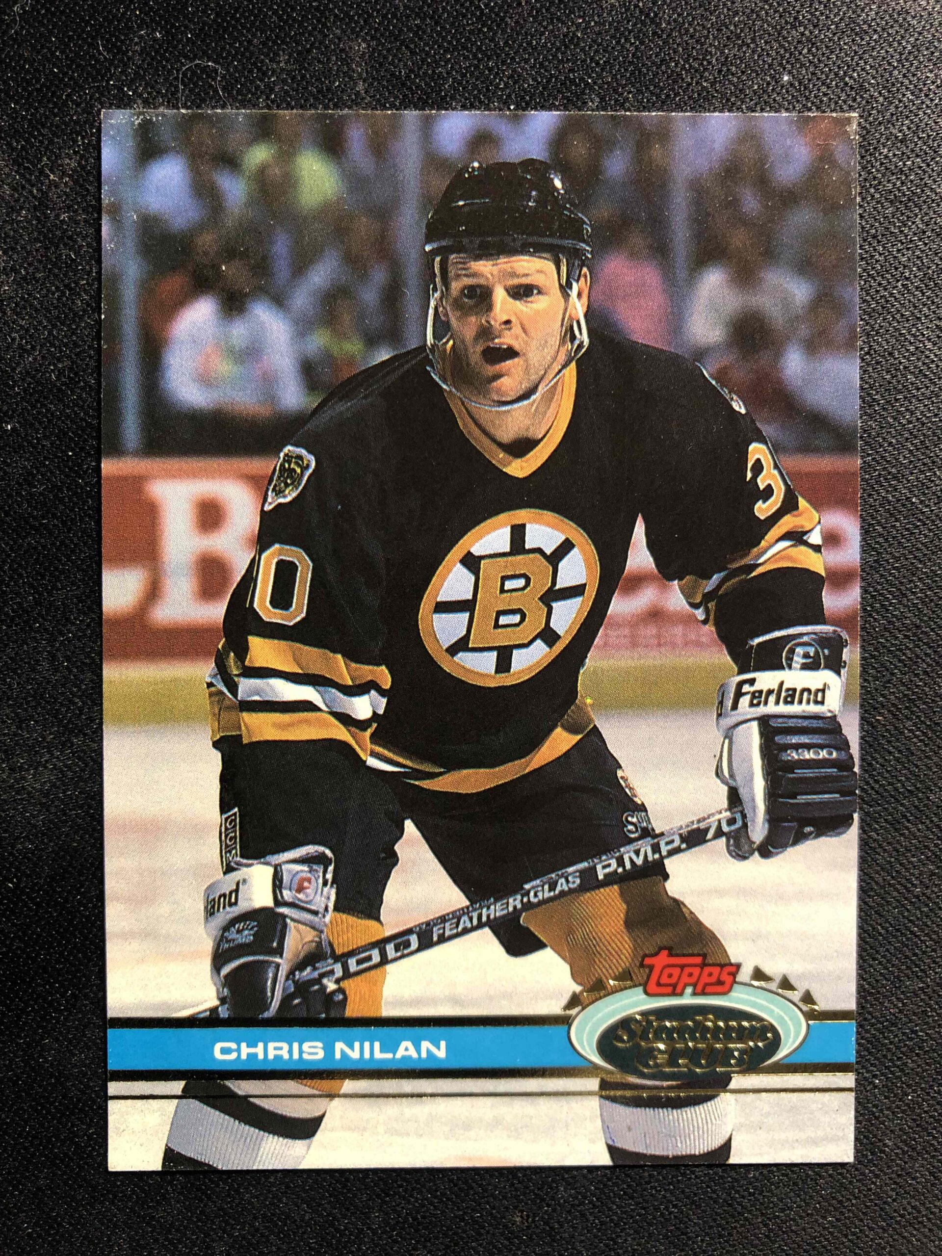 1991/1992 Topps Stadium Club Base 244 Chris Nilan