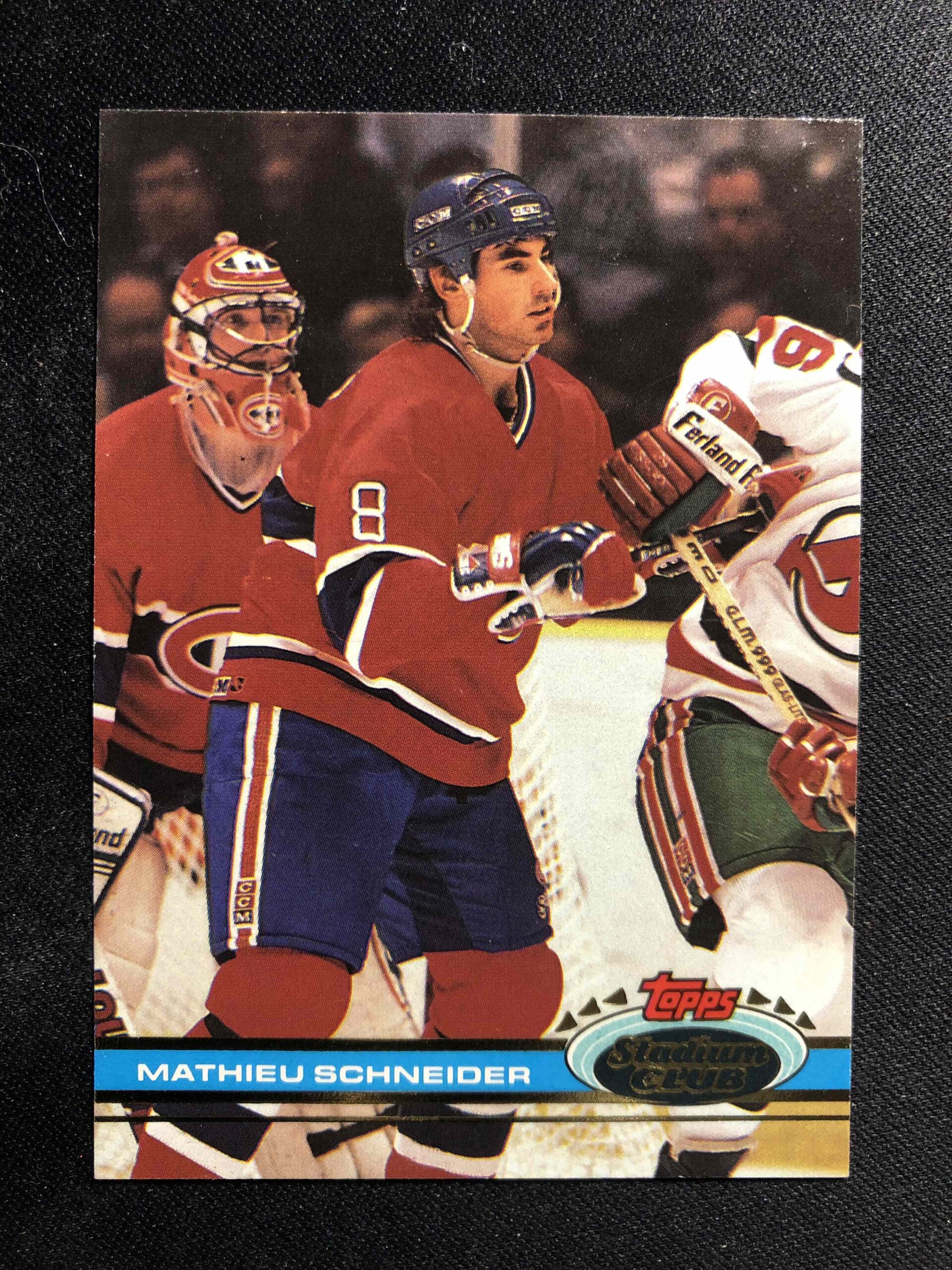1991/1992 Topps Stadium Club Base 262 Mathieu Schneider