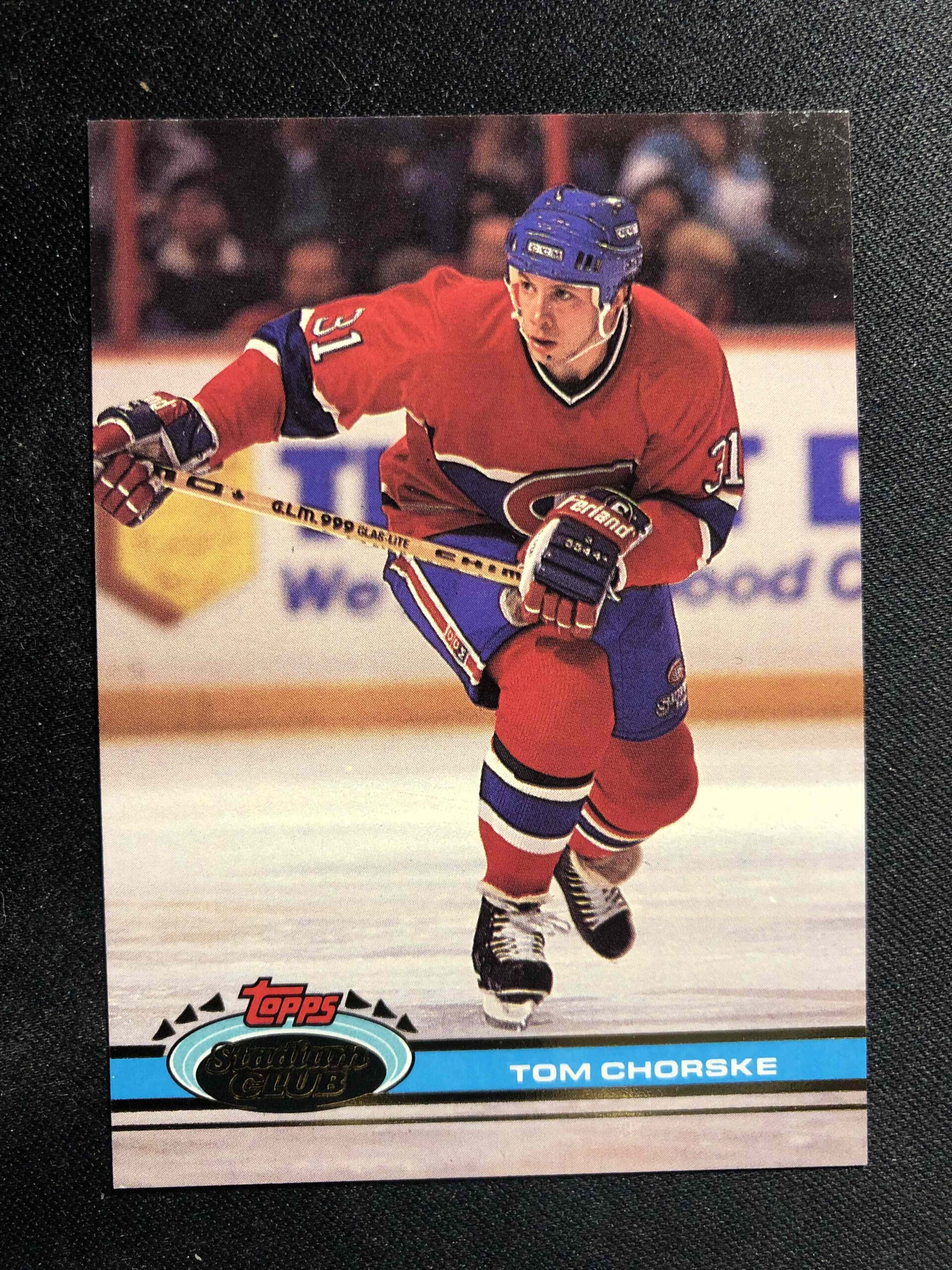1991/1992 Topps Stadium Club Base 276 Tom Chorske