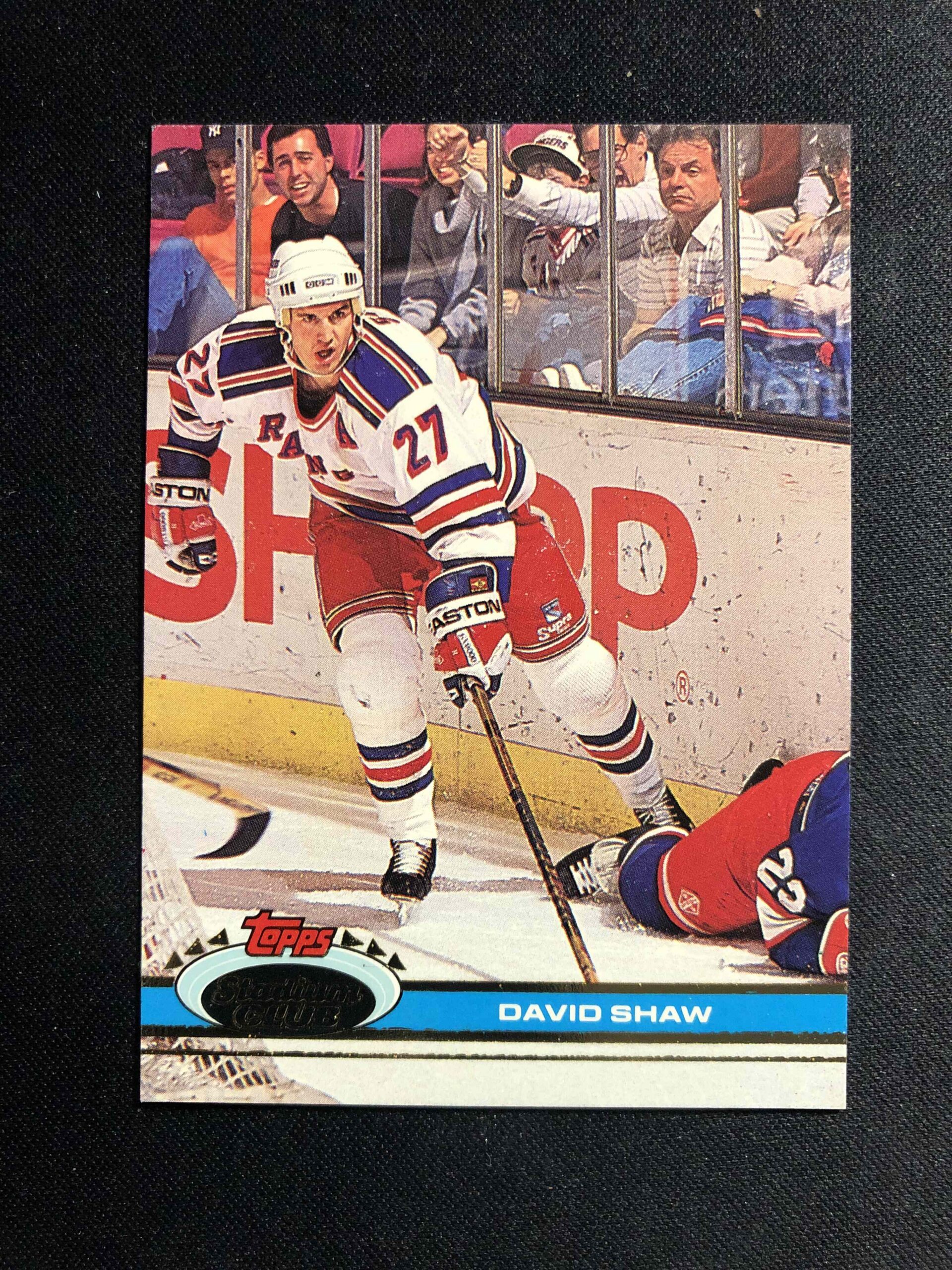 1991/1992 Topps Stadium Club Base 306 David Shaw