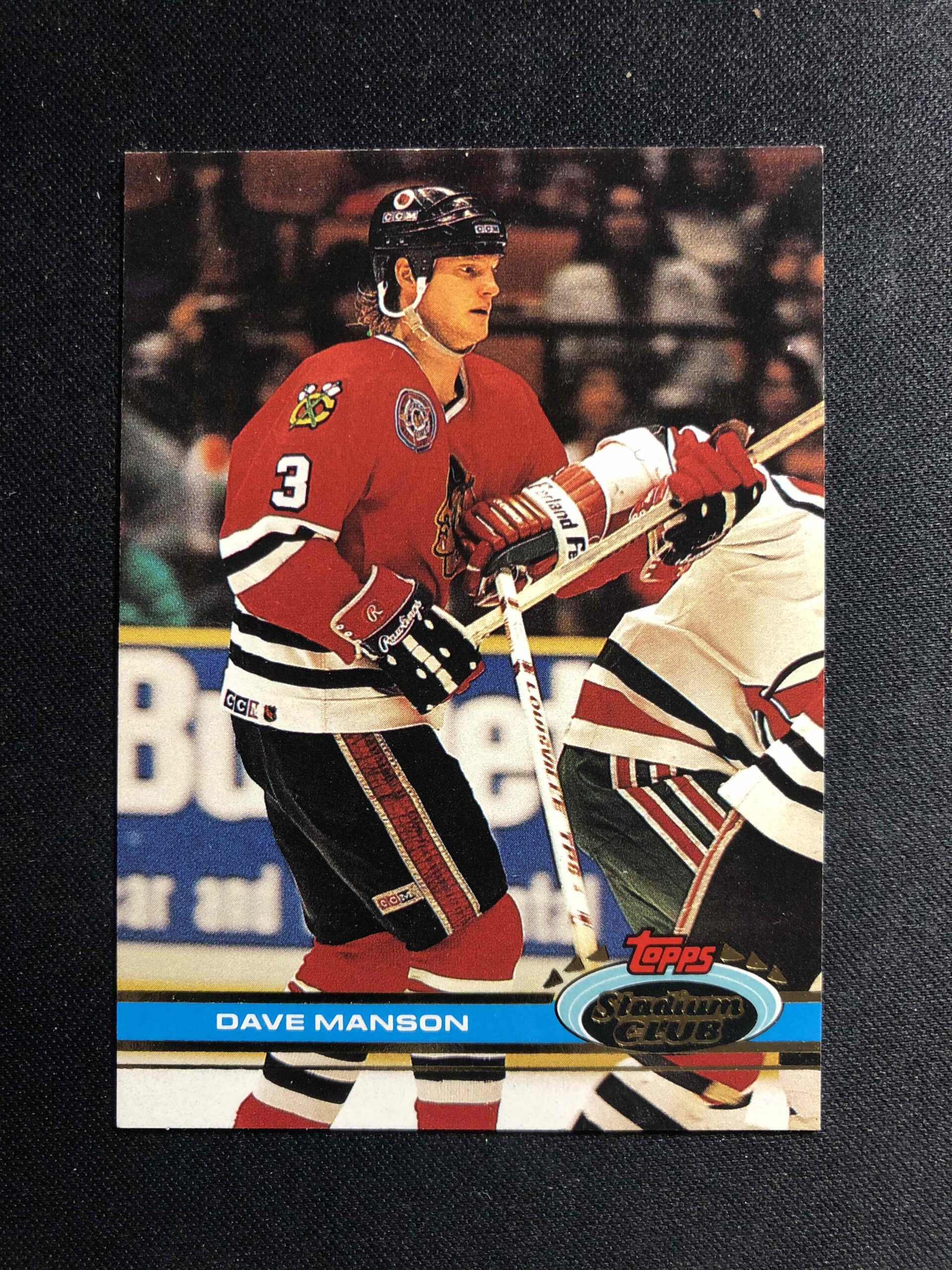 1991/1992 Topps Stadium Club Base 308 Dave Manson