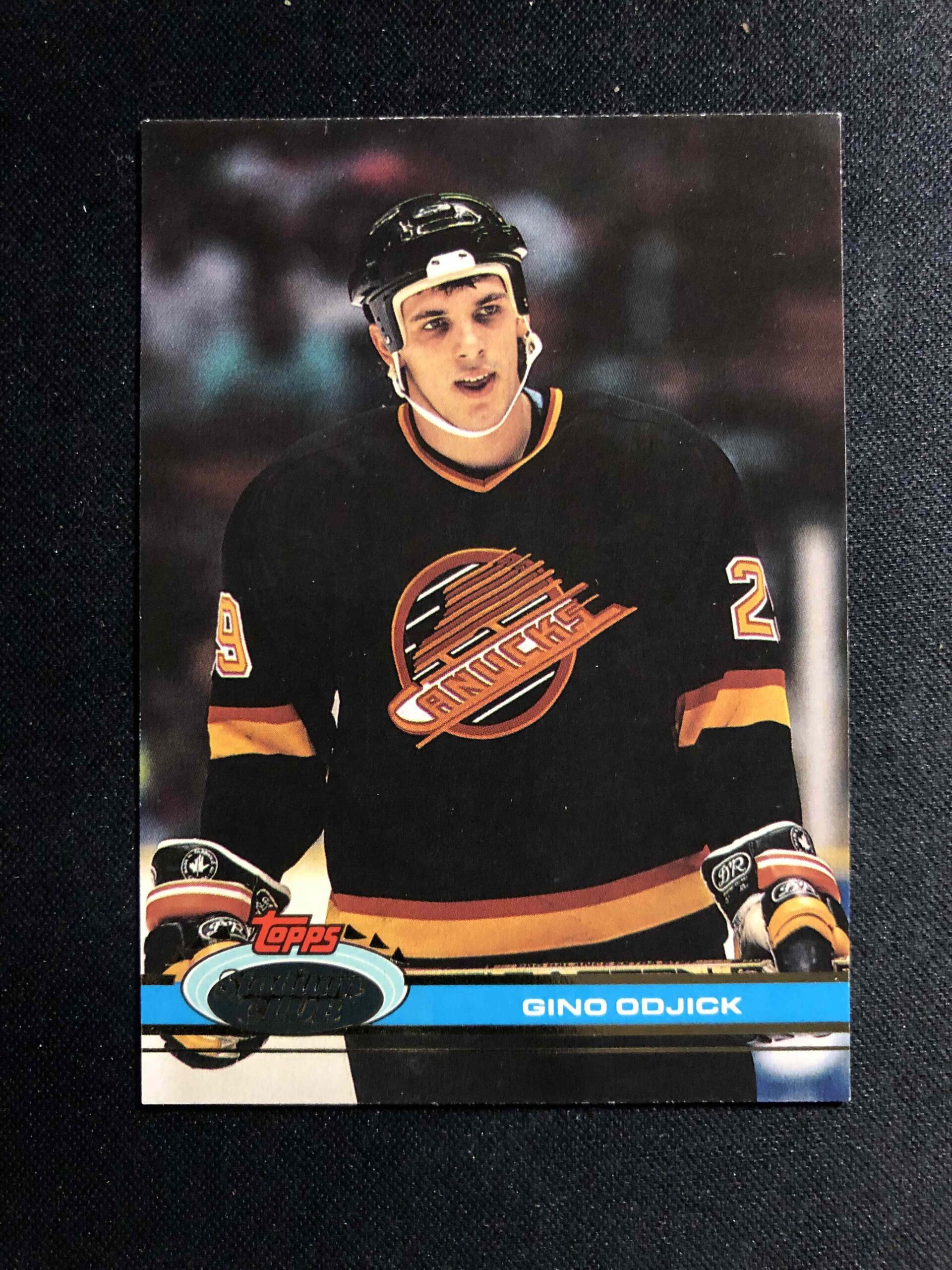 1991/1992 Topps Stadium Club Base 338 Gino Odjick