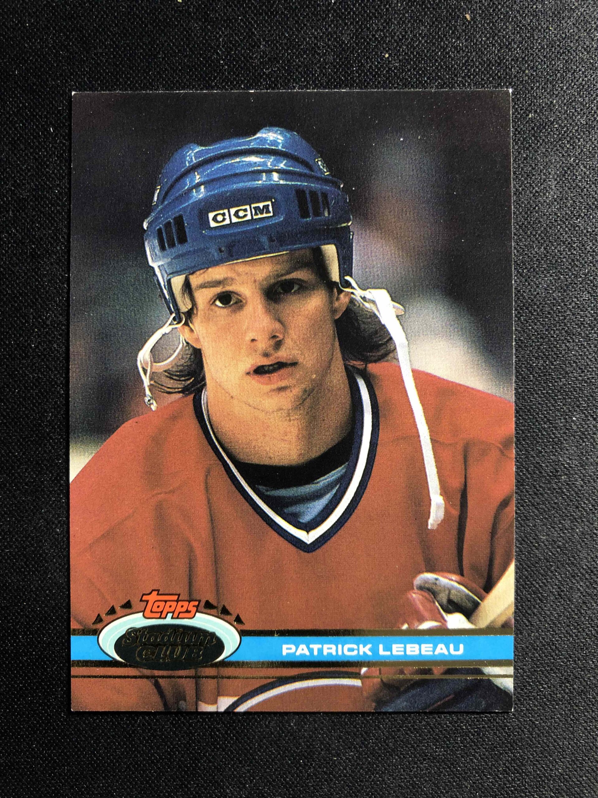 1991/1992 Topps Stadium Club Base 373 Patrick Lebeau