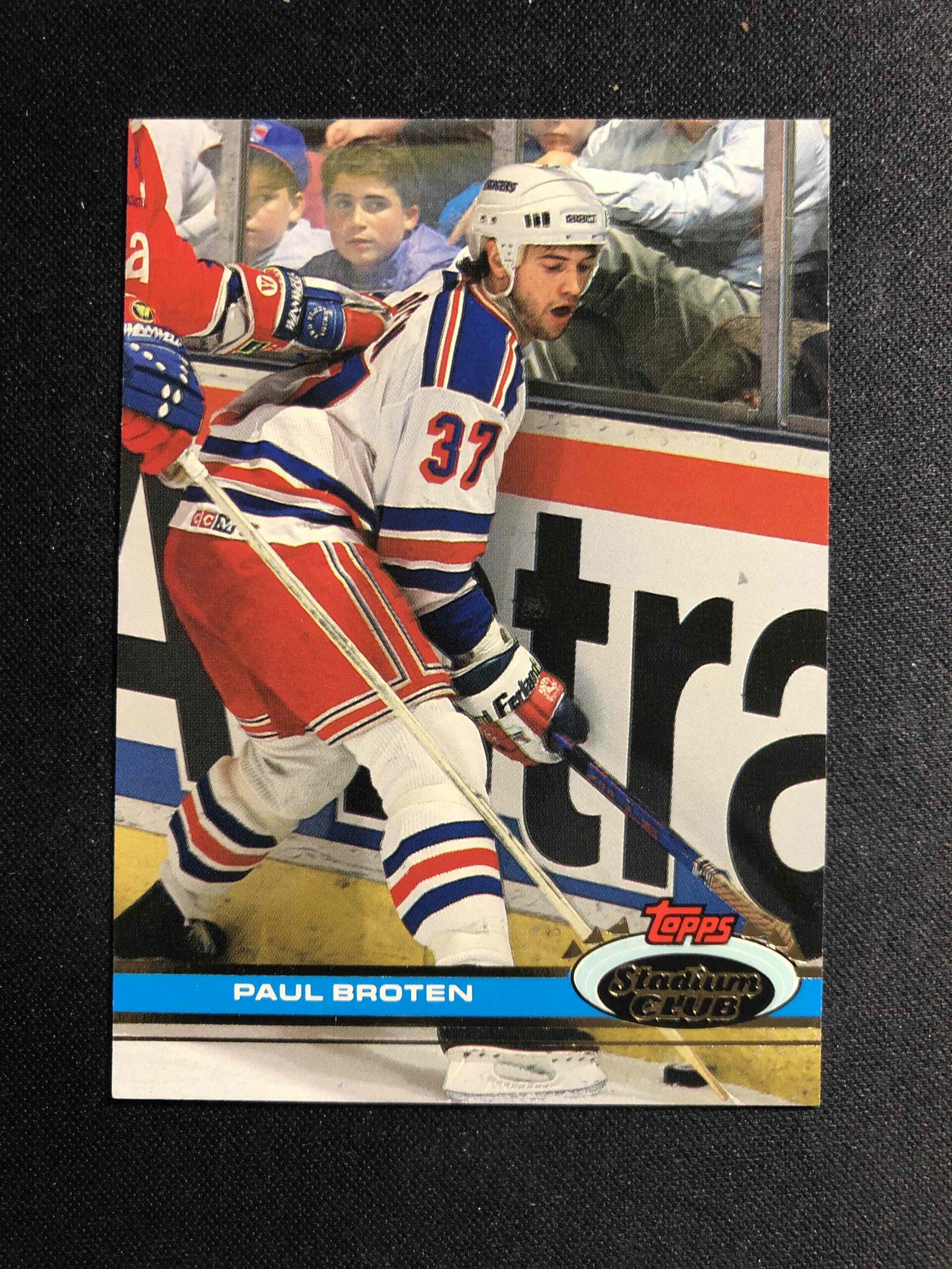 1991/1992 Topps Stadium Club Base 376 Paul Broten