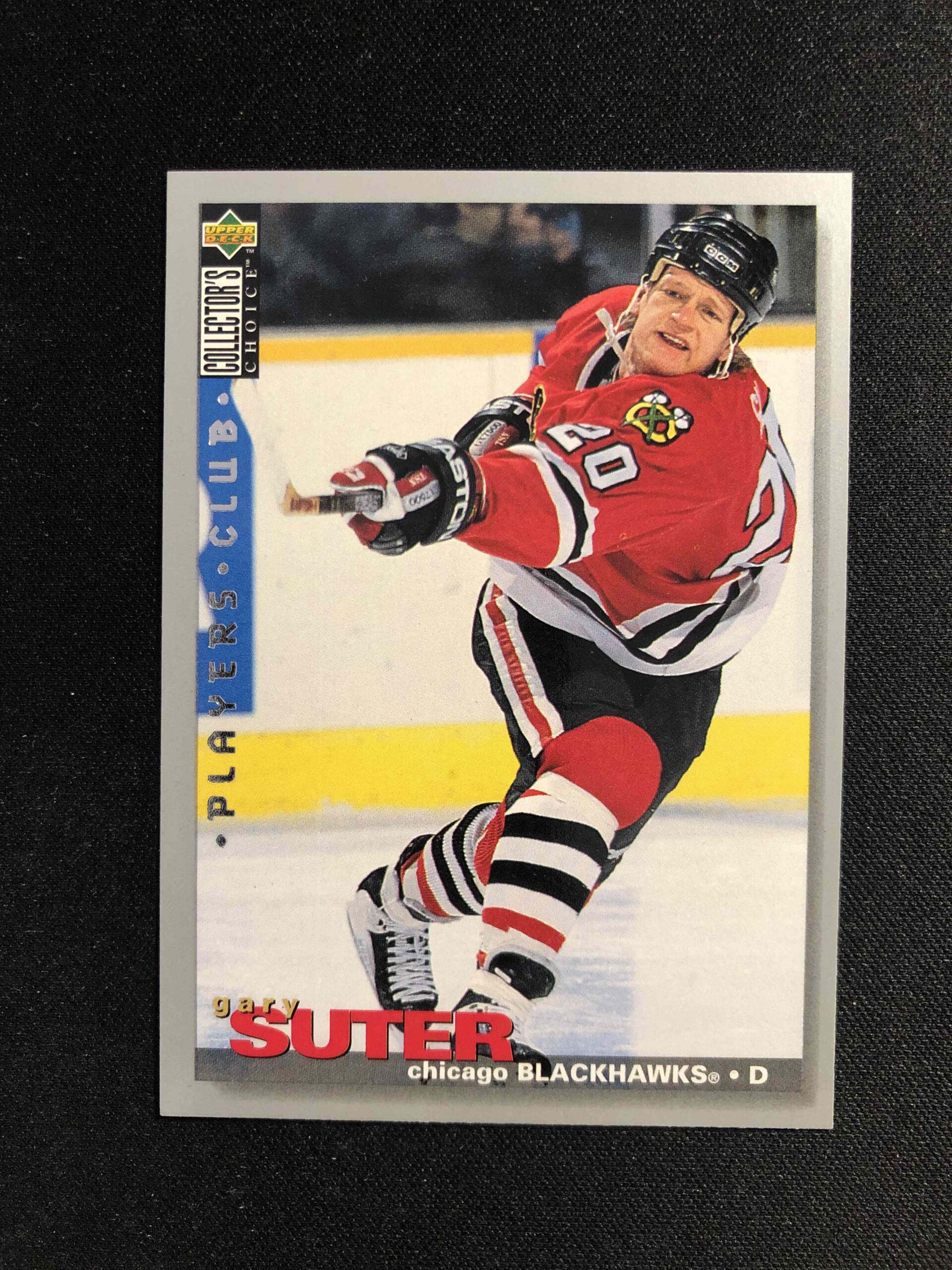 1995/1996 Upper Deck Collectors Choice Players Club 8 Gary Suter Paralel