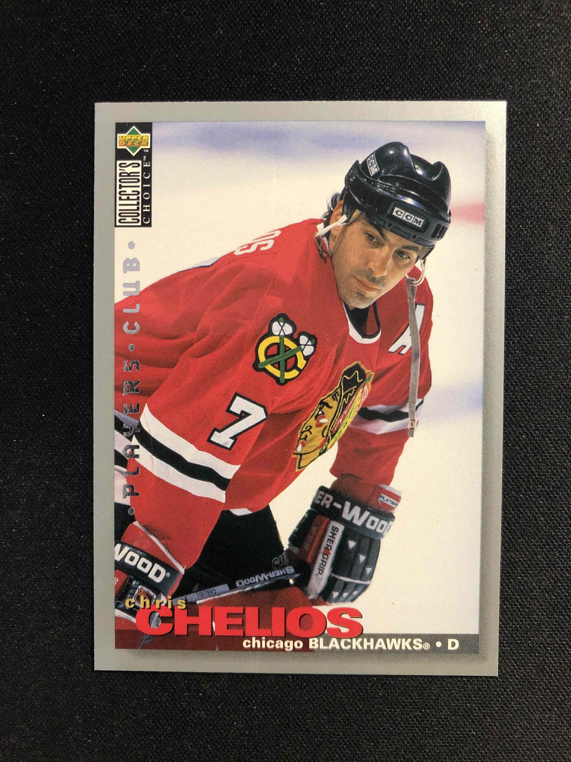 1995/1996 Upper Deck Collectors Choice Players Club 37 Chris Chelios Paralel