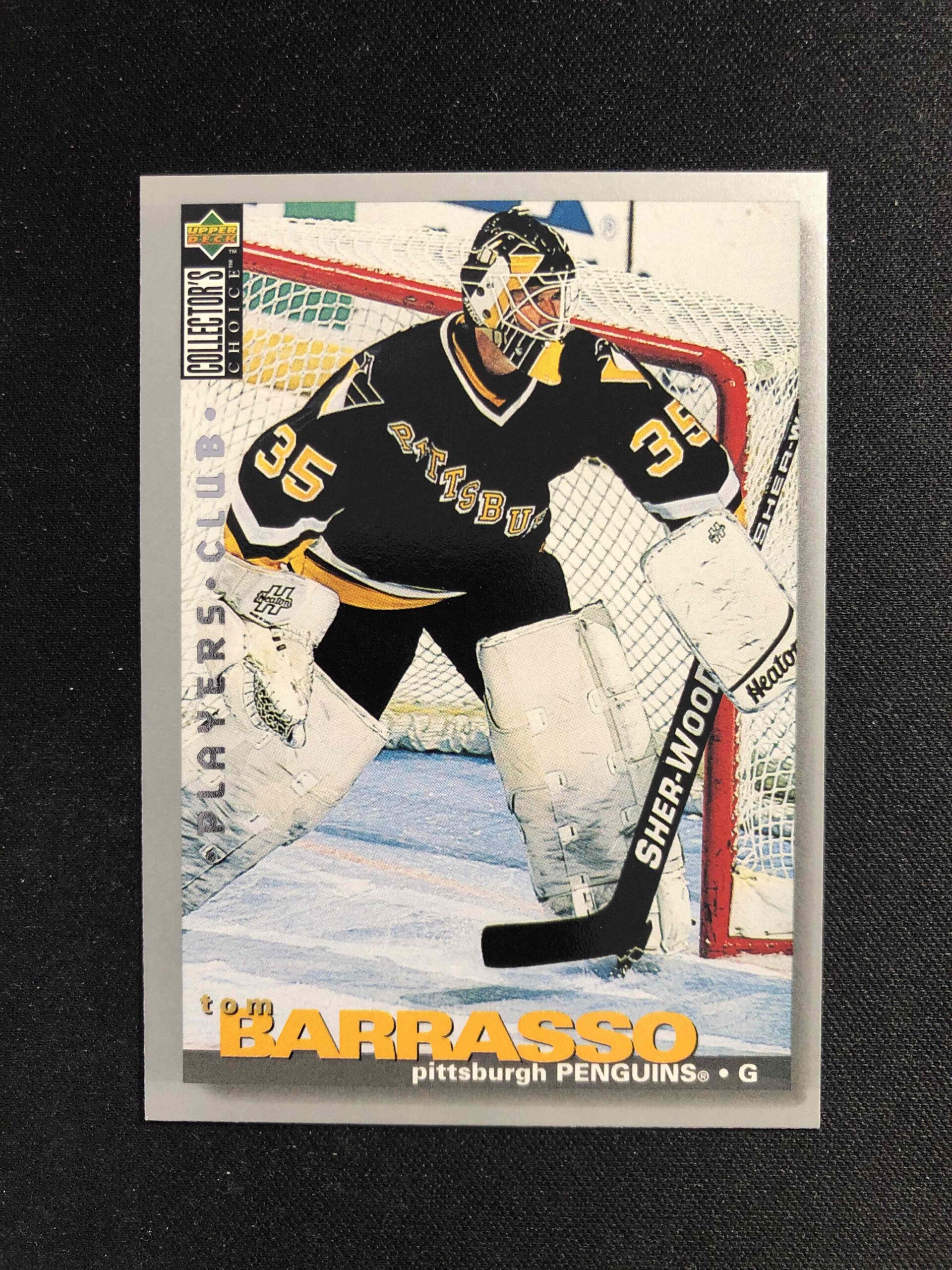 1995/1996 Upper Deck Collectors Choice Players Club 53 Tom Barrasso Paralel