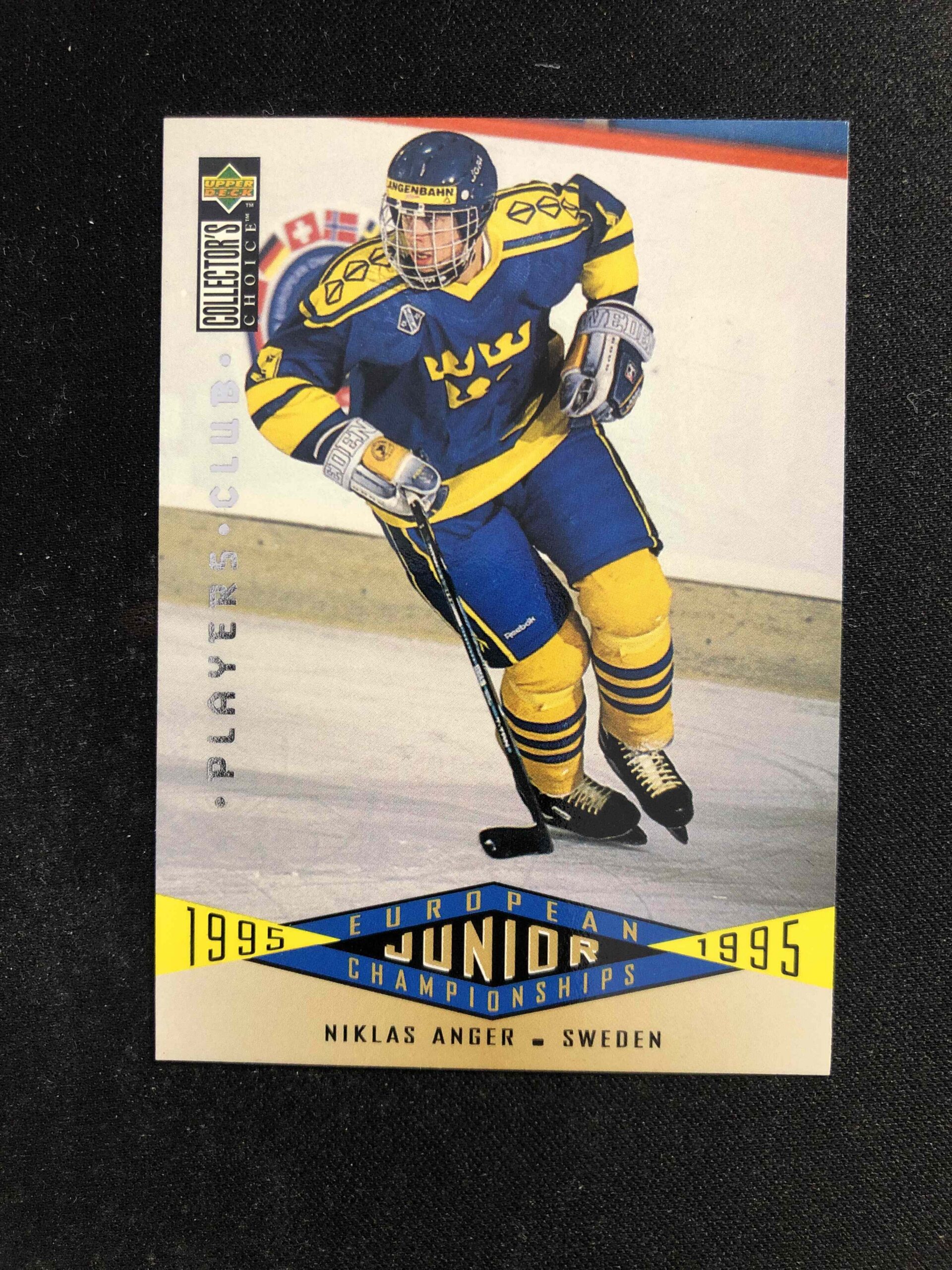 1995/1996 Upper Deck Collectors Choice Players Club 344 Niklas Anger Paralel