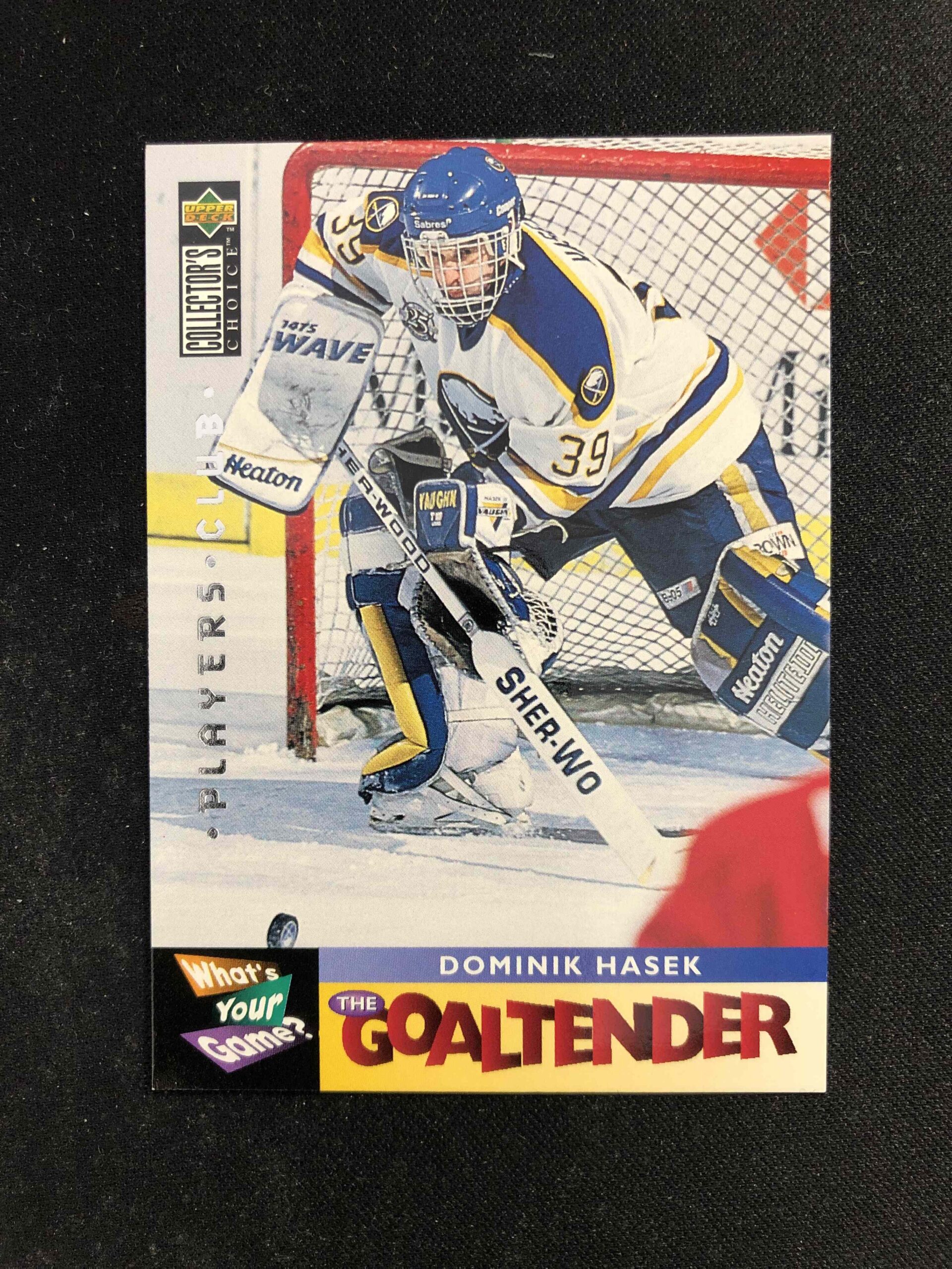 1995/1996 Upper Deck Collectors Choice Players Club 367 Dominik Hasek Paralel