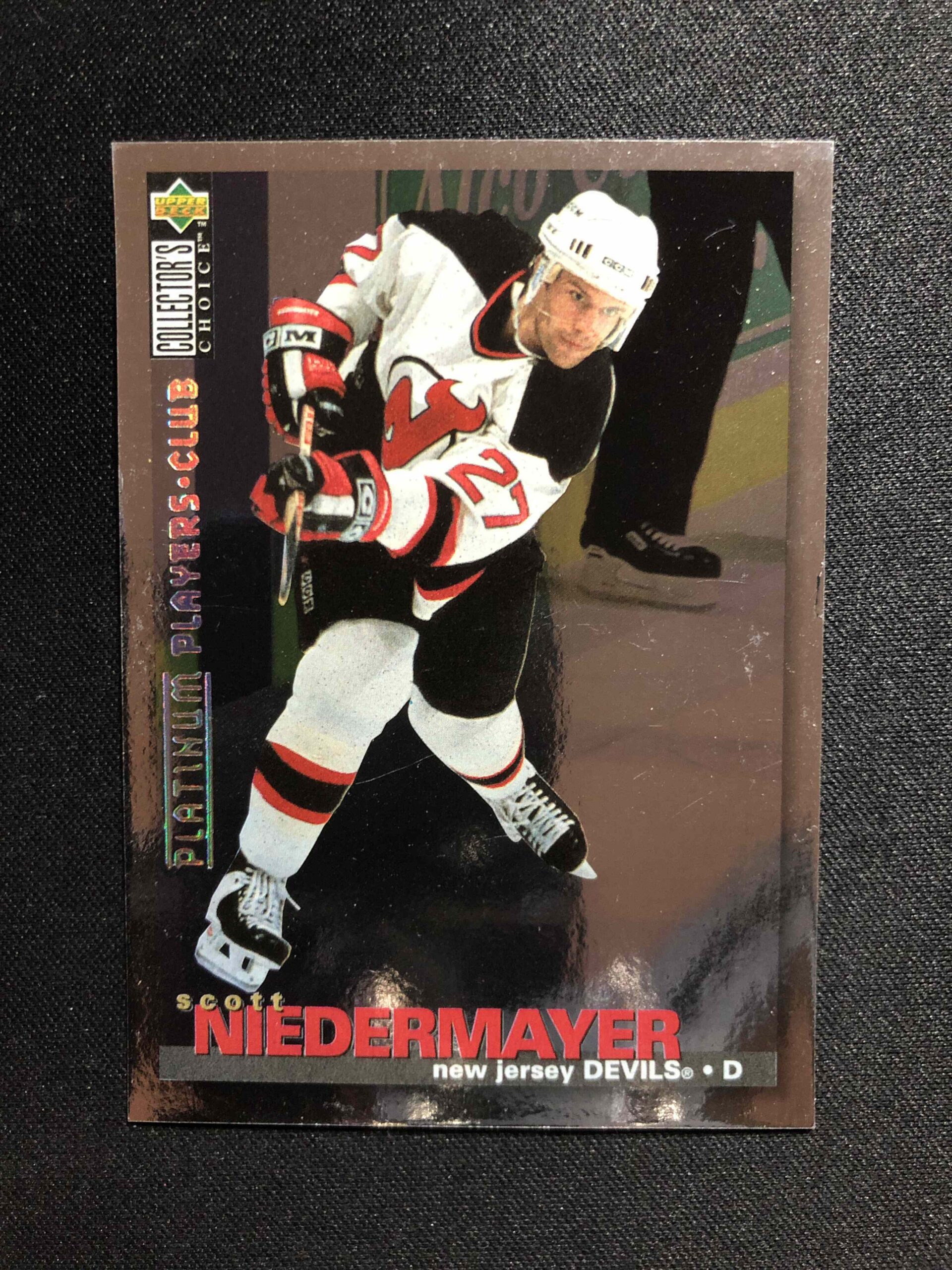 1995/1996 Upper Deck Collectors Choice Platinum Players Club 3 Scott Niedermayer Paralel