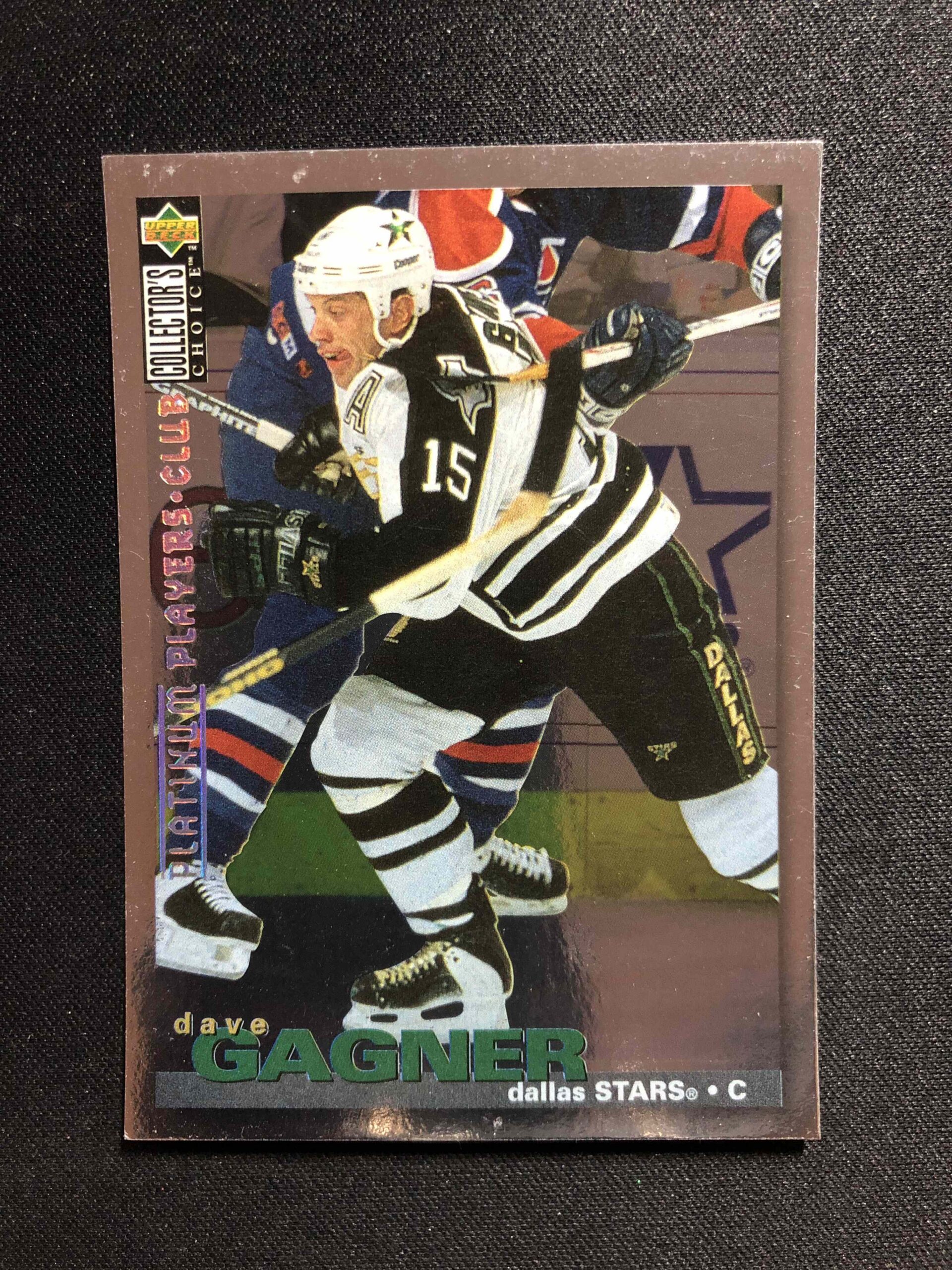 1995/1996 Upper Deck Collectors Choice Platinum Players Club 7 Dave Gagner Paralel