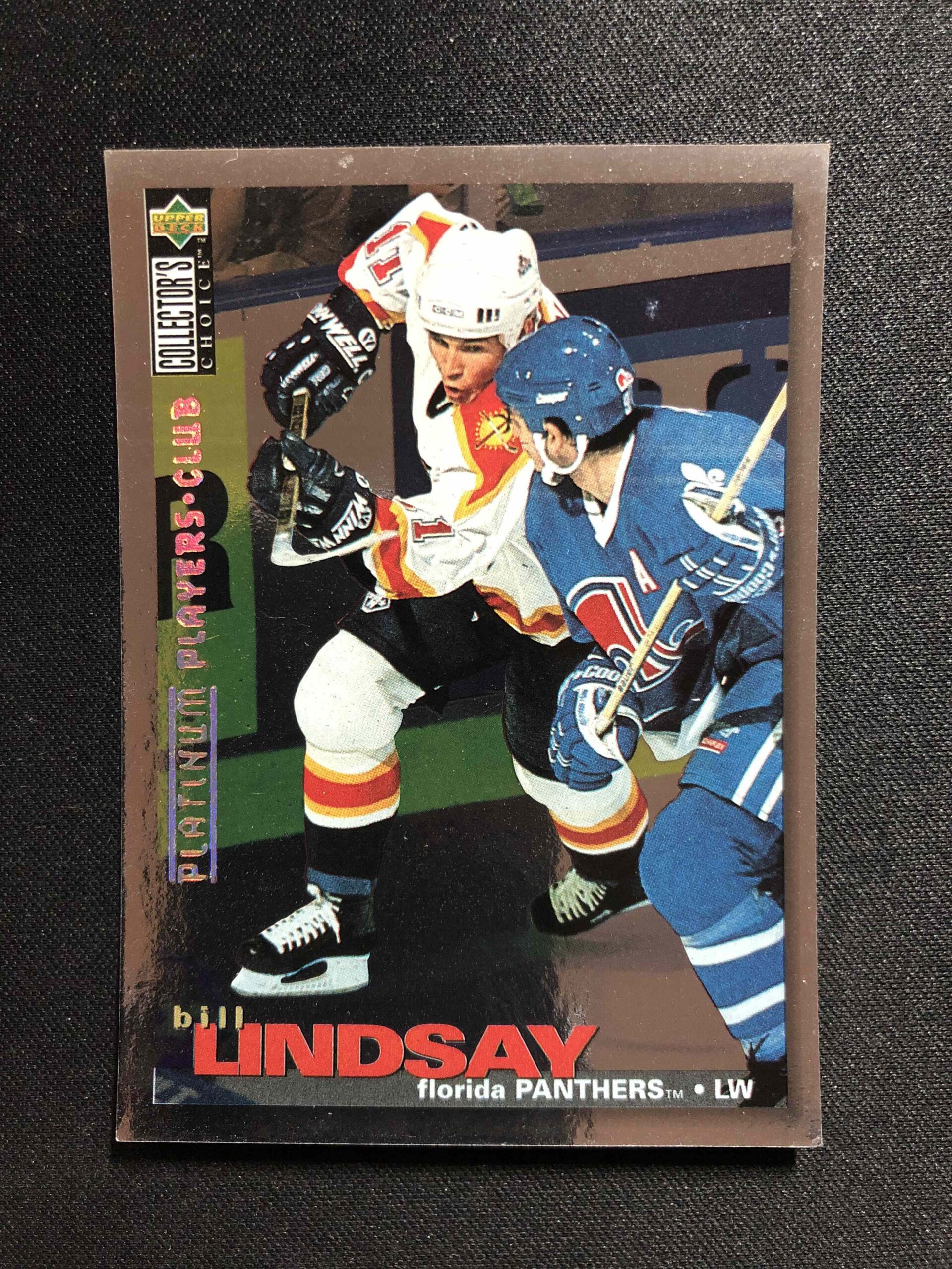 1995/1996 Upper Deck Collectors Choice Platinum Players Club 12 Bill Lindsay Paralel