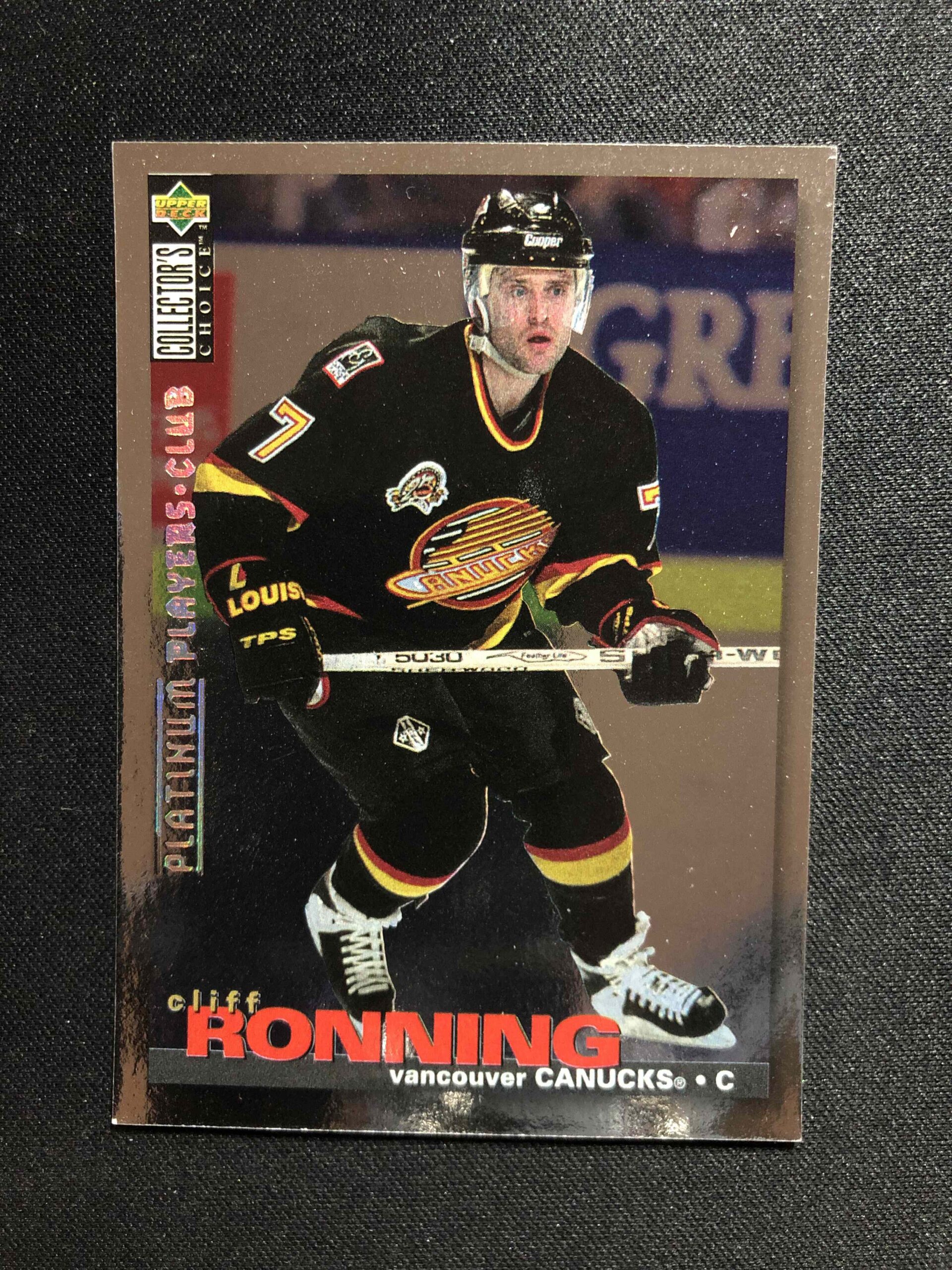 1995/1996 Upper Deck Collectors Choice Platinum Players Club 17 Cliff Ronning Paralel