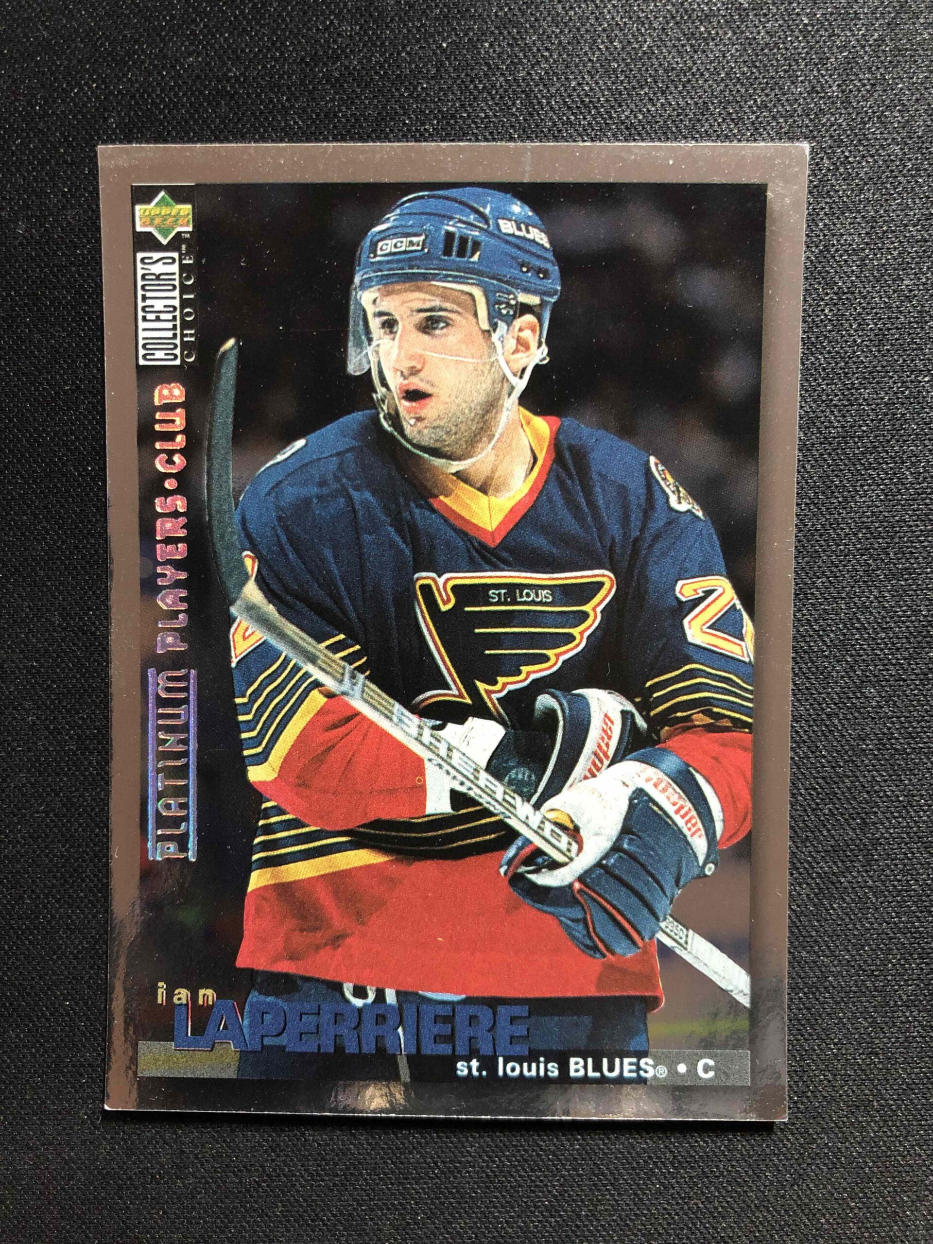 1995/1996 Upper Deck Collectors Choice Platinum Players Club 19 Ian Laperriere Paralel